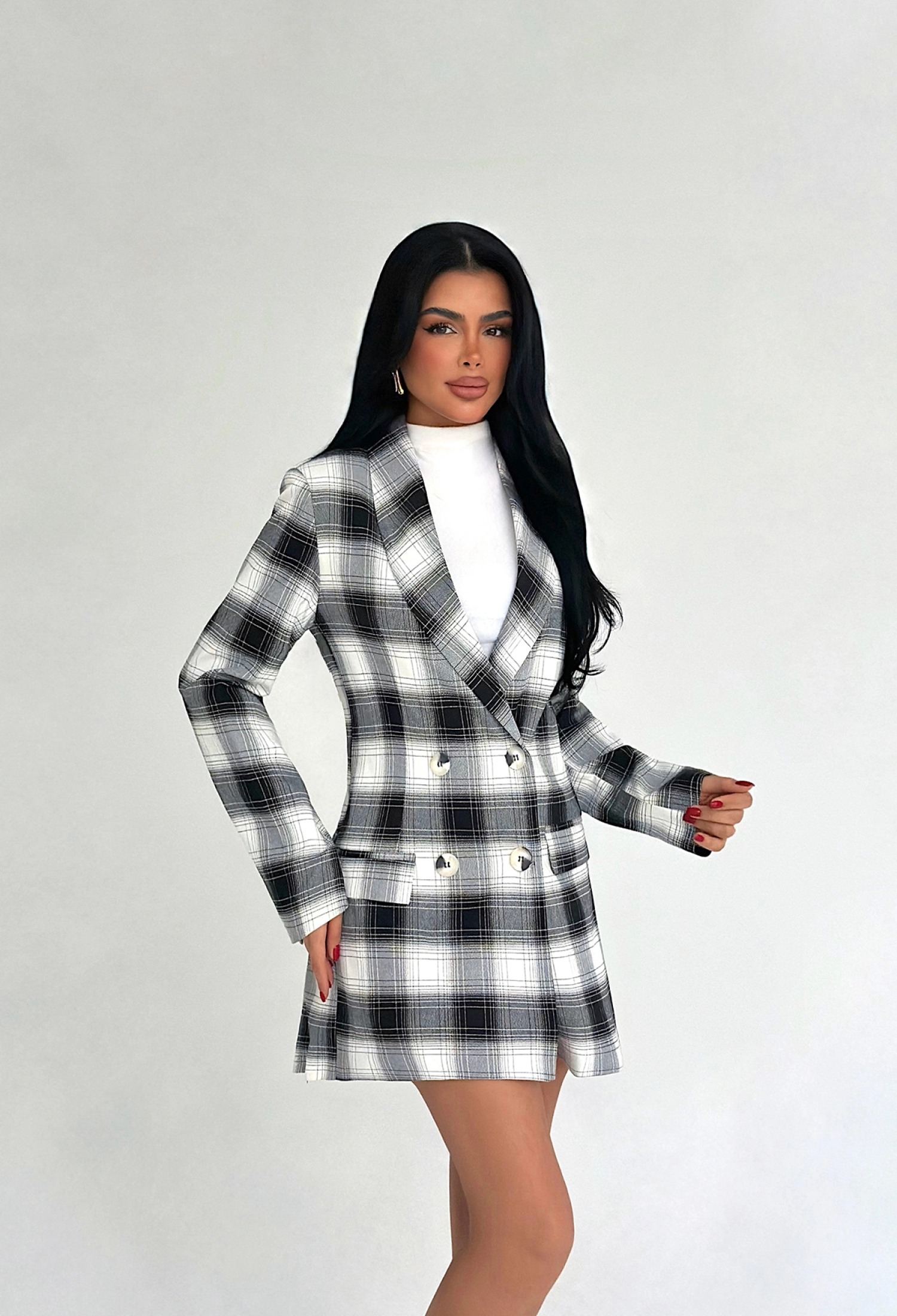 Double-Breasted Blazer Jacket - Brand: EYYO ATELIER - Women & Kids, Baby Clothes Wholesale - TheBS Women