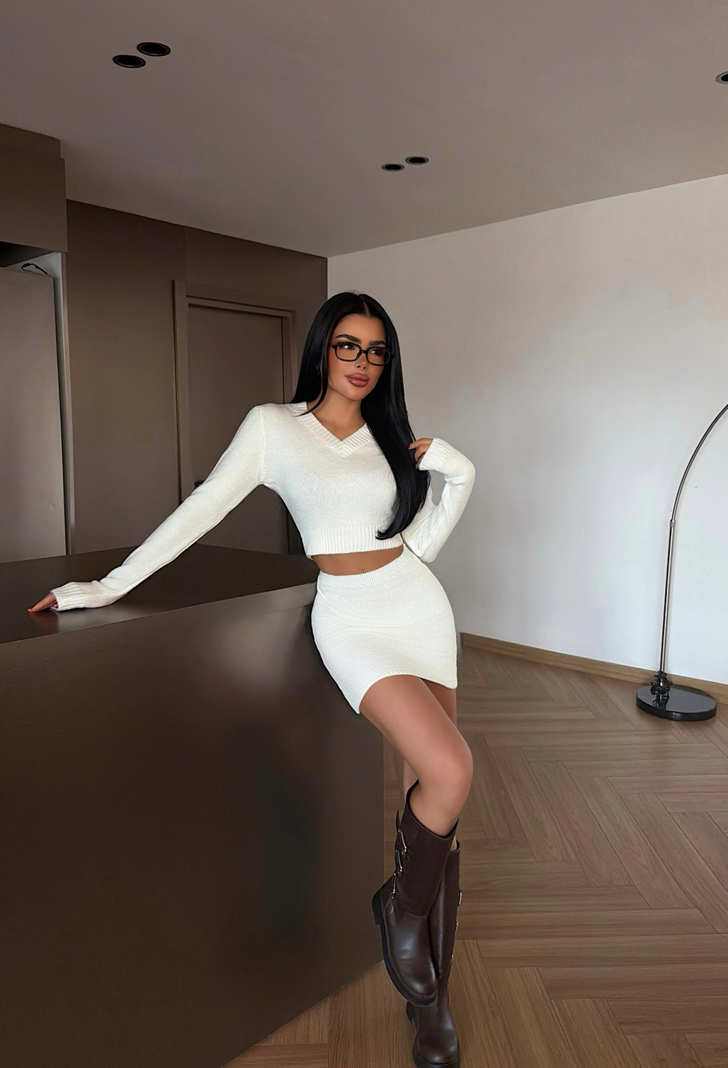 Sexy Casual Elegant Bodycon Mini Skirt Set - Brand: EYYO ATELIER - Women & Kids, Baby Clothes Wholesale - TheBS Women