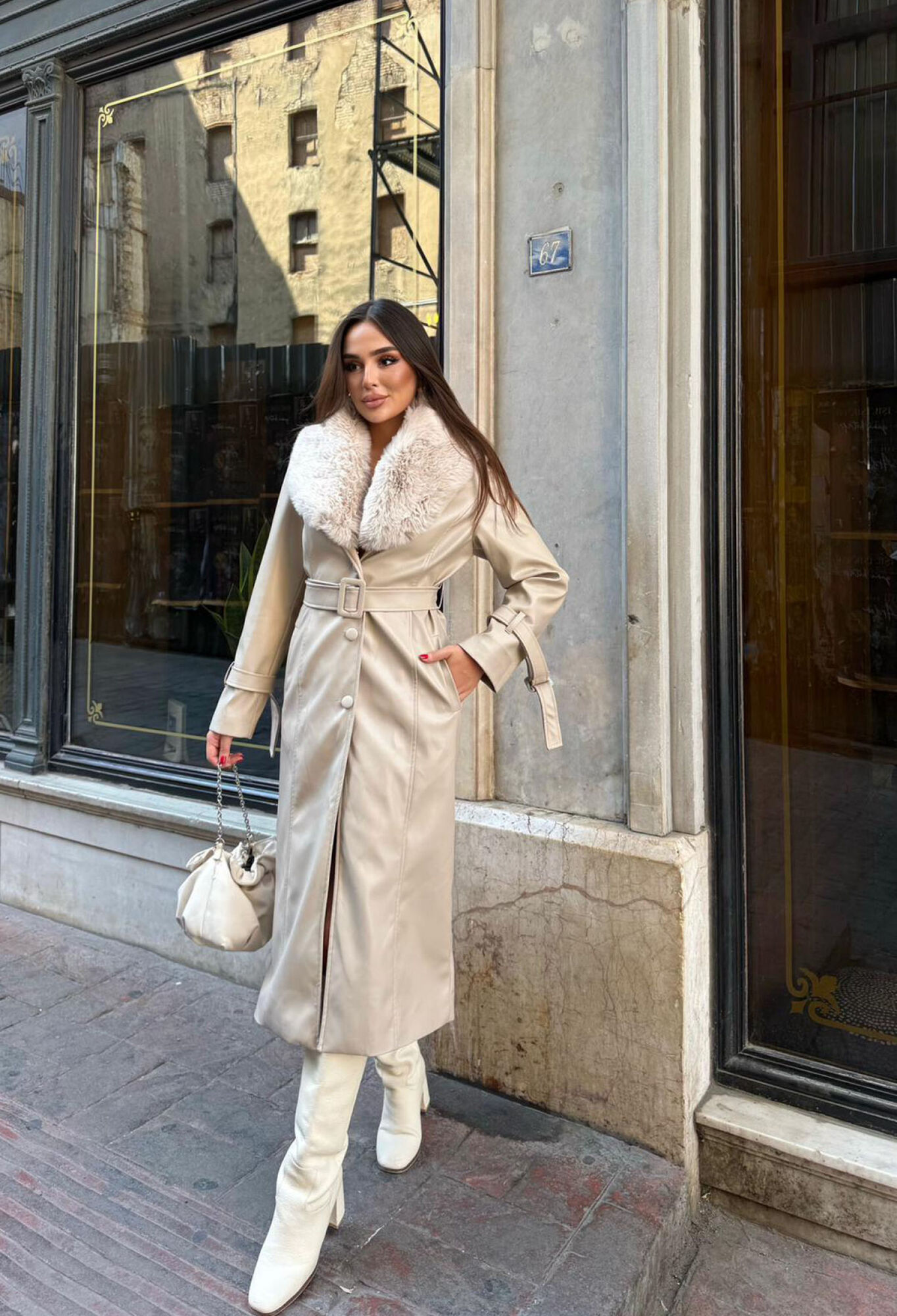 ElegantTrenchcoat With Notched Collar - Brand: Mode Roy - Women & Kids, Baby Clothes Wholesale - TheBS Women