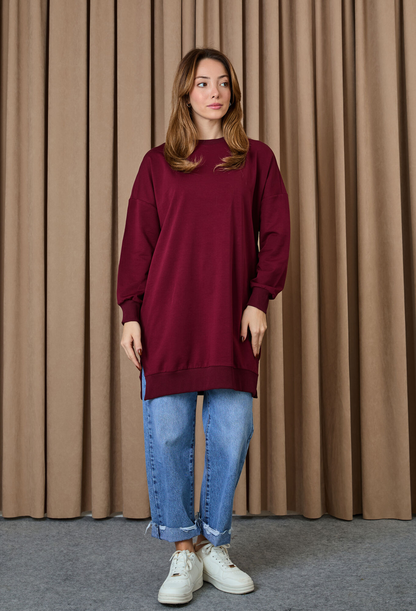 ClaretCasual Modest Tunic - Brand: SOUL - Women & Kids, Baby Clothes Wholesale - TheBS Women