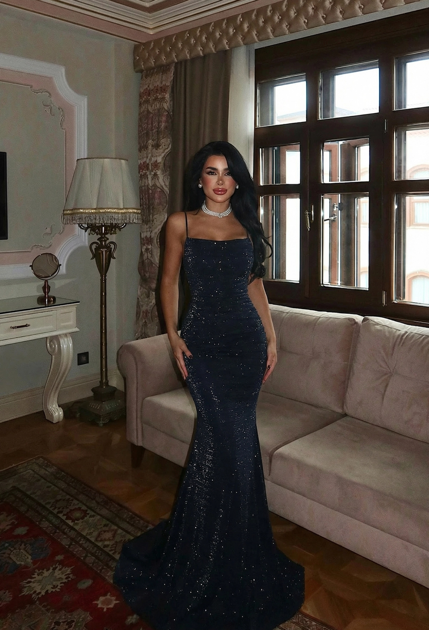 NavySexy Elegant Formal Glam Bodycon Dress - Brand: EYYO ATELIER - Women & Kids, Baby Clothes Wholesale - TheBS Women