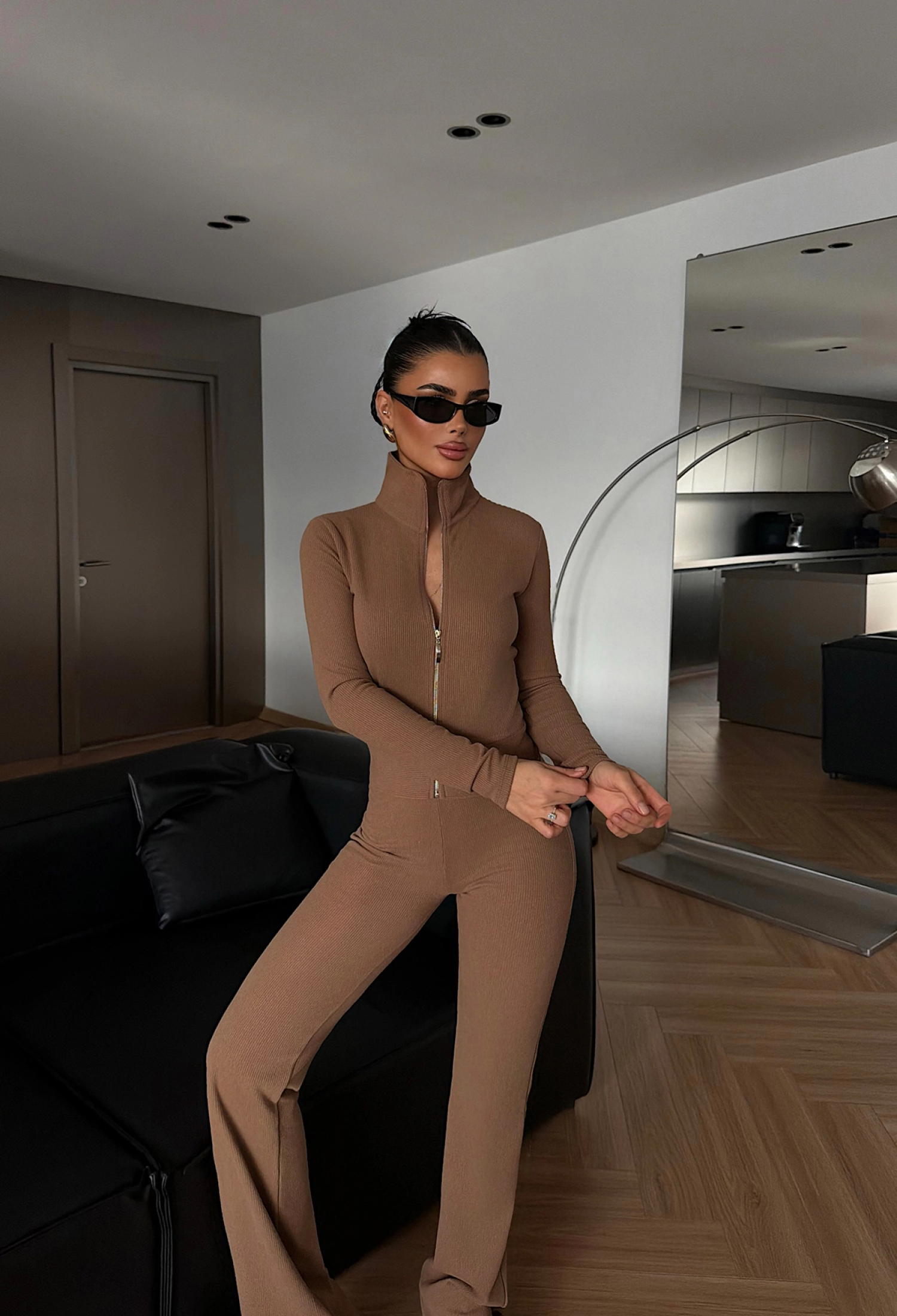 Elegant Slim Fit Set With Flare Leg - Brand: EYYO ATELIER - Women & Kids, Baby Clothes Wholesale - TheBS Women