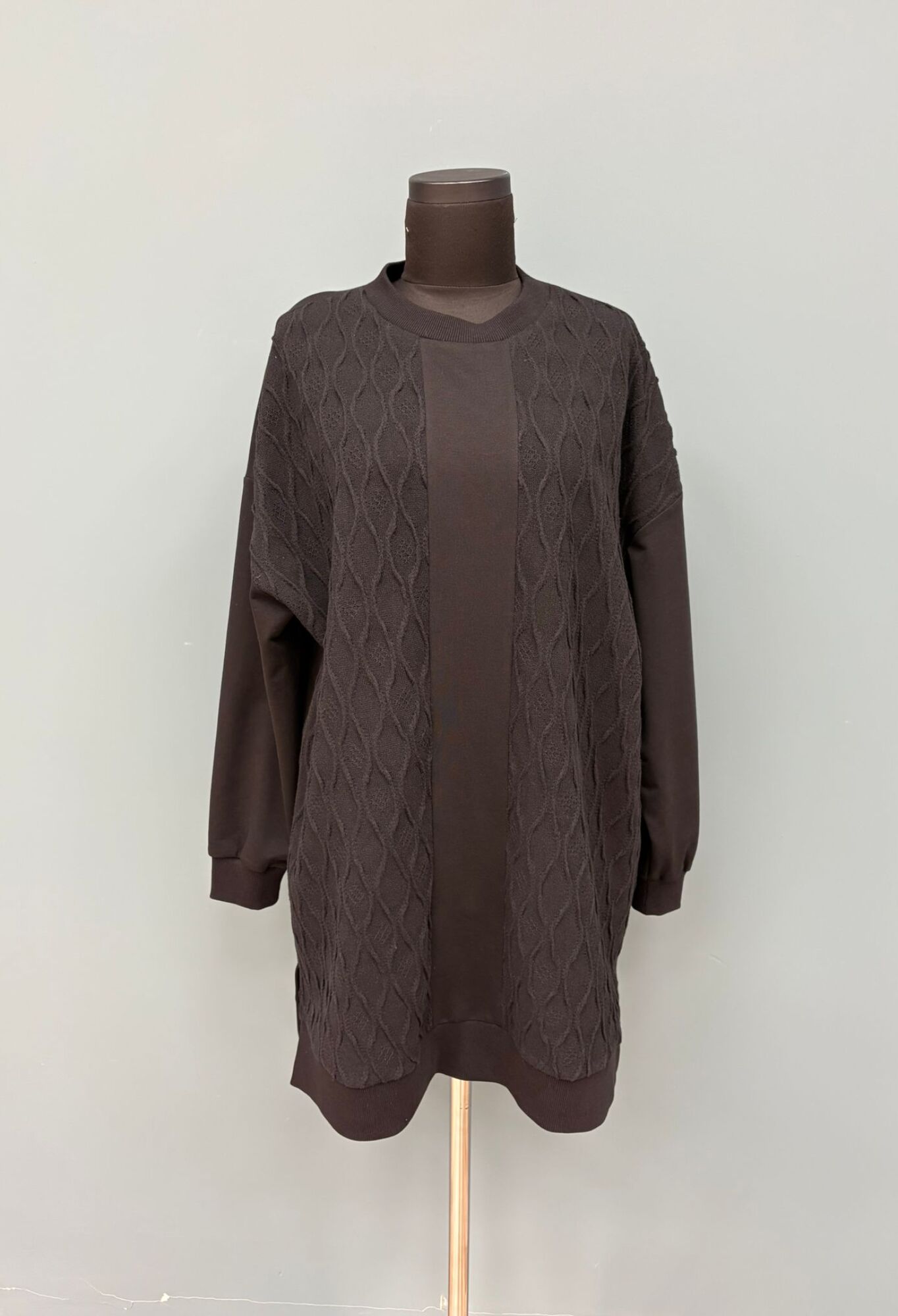 Brown Casual Sweatshirt Oversized Fit - Brand: Puane - Women & Kids, Baby Clothes Wholesale - TheBS Women