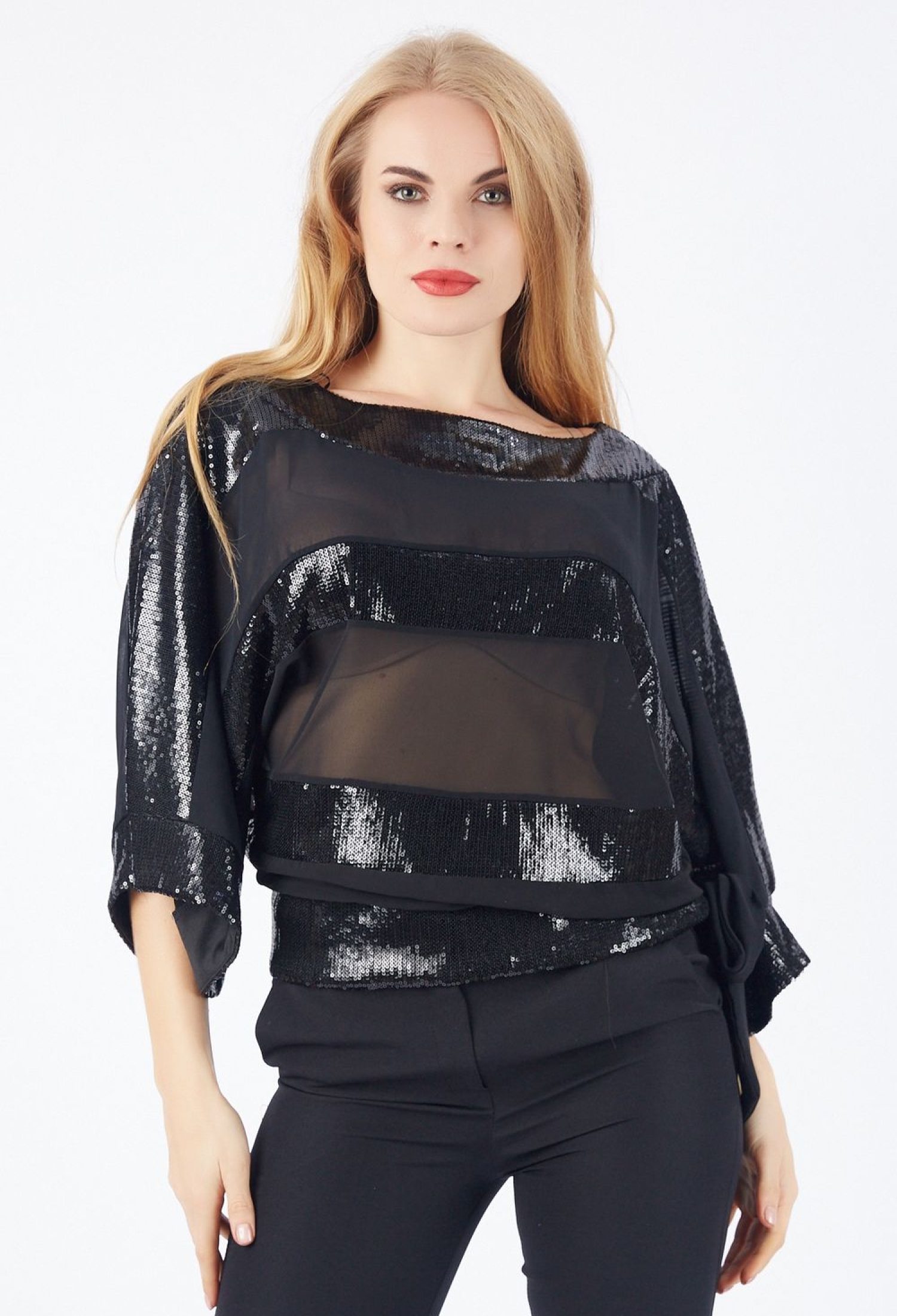 Sequined Chiffon Blouse - Brand: SENSE - Women & Kids, Baby Clothes Wholesale - TheBS Women