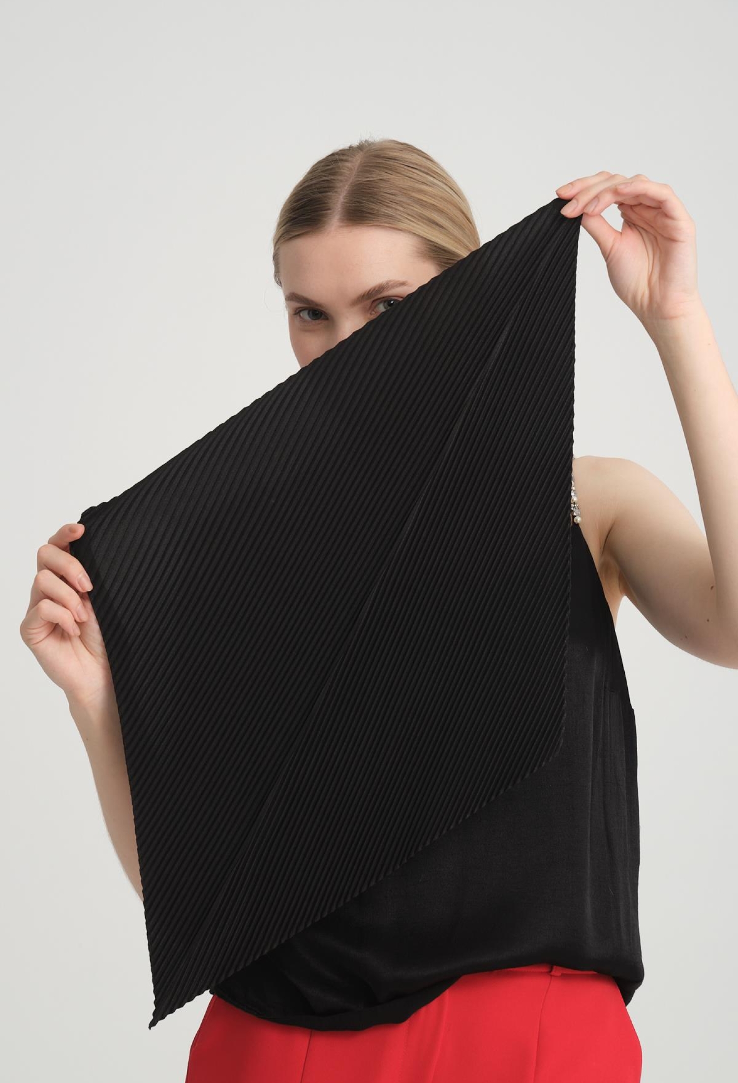 Pleated Bandana Scarf - Brand: Axesoire - Women & Kids, Baby Clothes Wholesale - TheBS Women