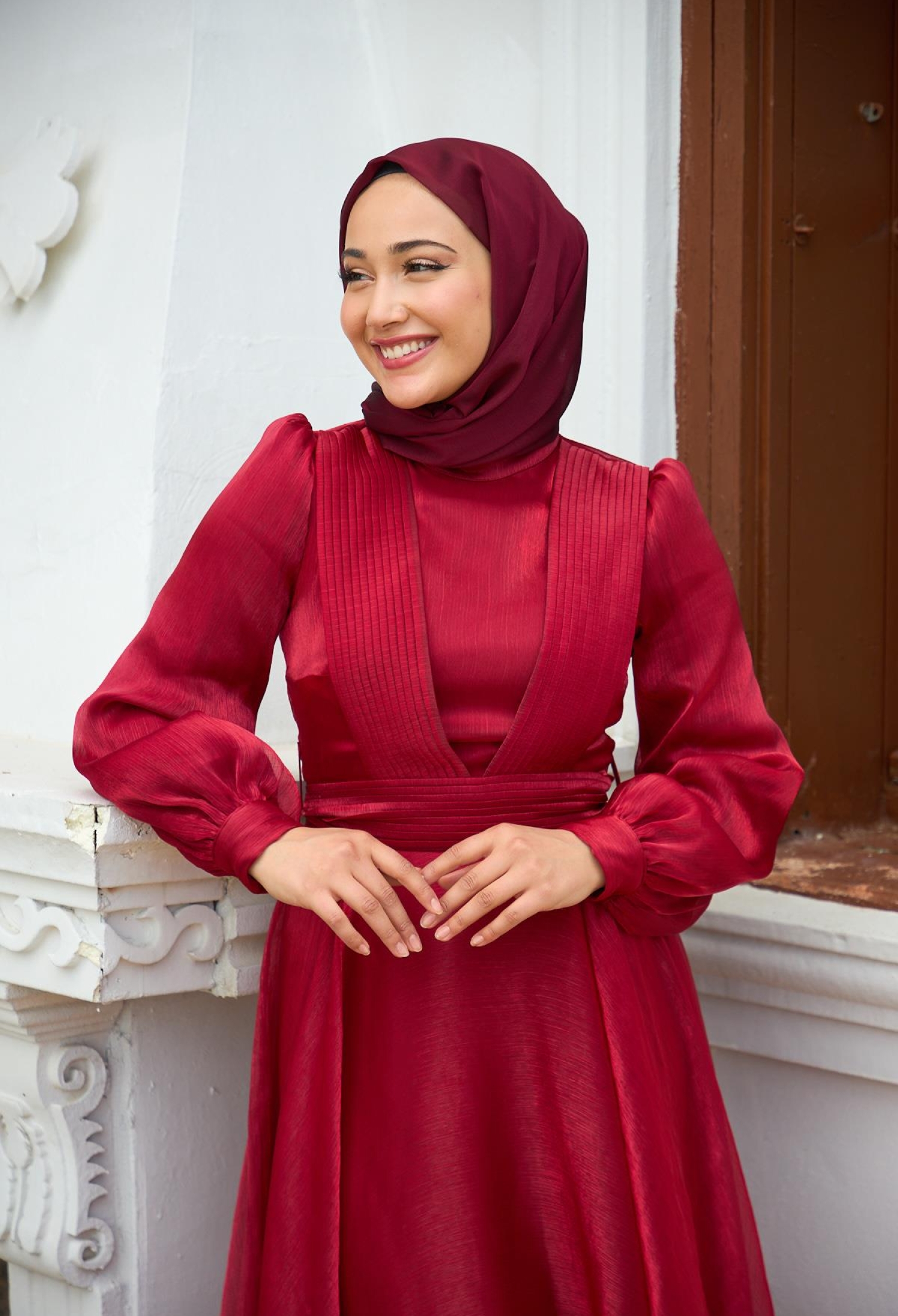 Shoulder To Waist Belted Evening Dress - Brand: Hulya Keser - Women & Kids, Baby Clothes Wholesale - TheBS Women