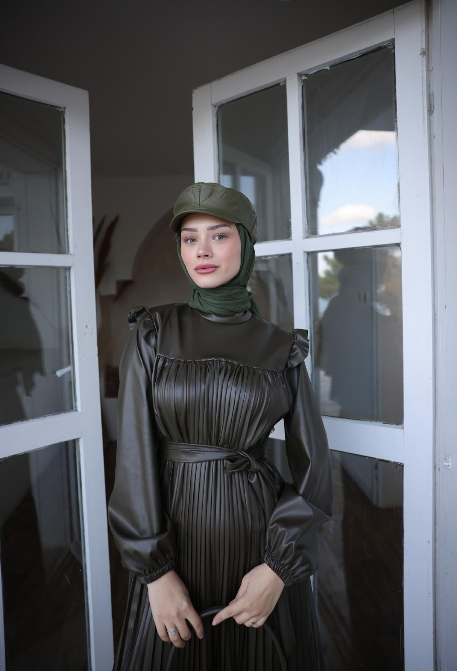 Pleated Leather Dress - Brand: Hulya Keser - Women & Kids, Baby Clothes Wholesale - TheBS Women