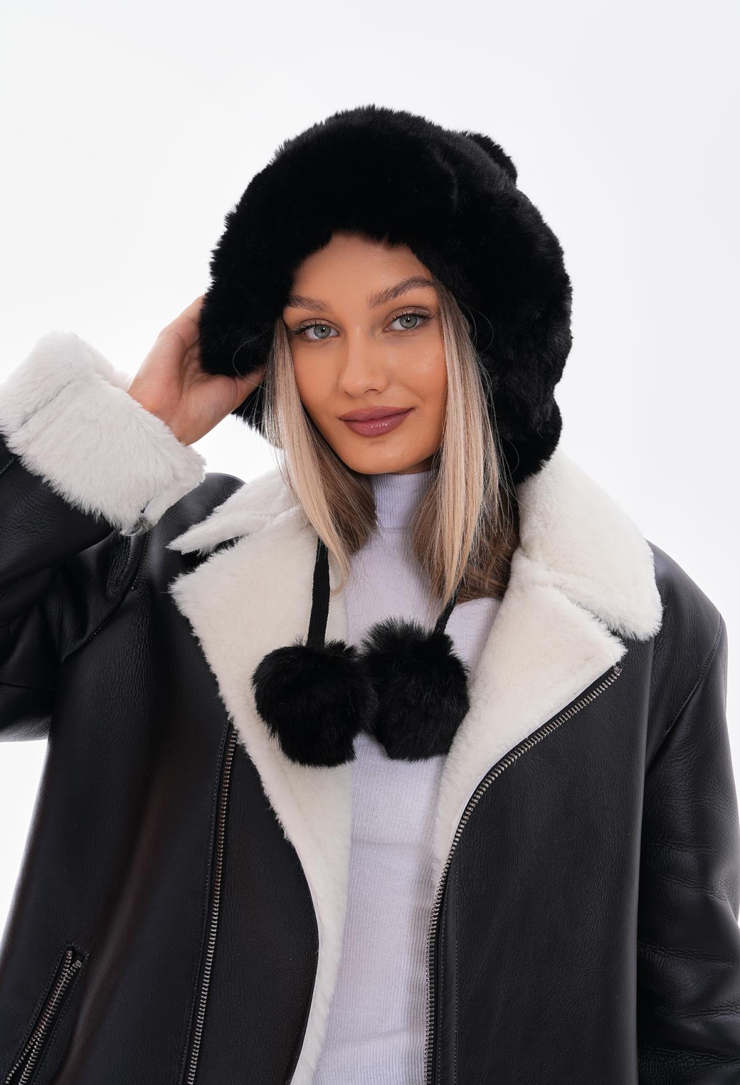 Pompom And Furry Pilot Hat And Beret - Brand: Axesoire - Women & Kids, Baby Clothes Wholesale - TheBS Women