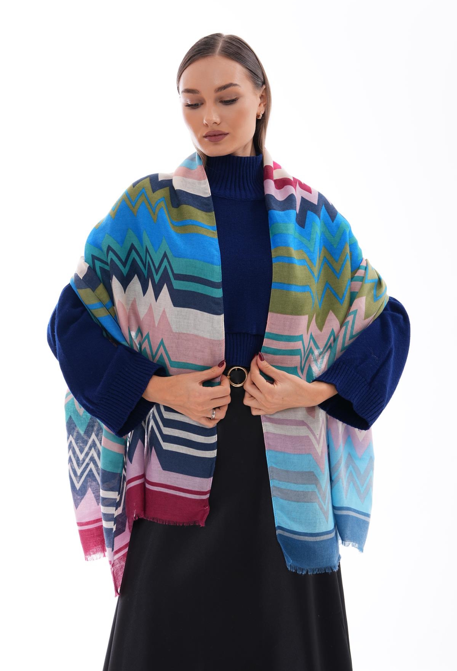 Striped Patterned Baby Shawl - Brand: Axesoire - Women & Kids, Baby Clothes Wholesale - TheBS Women