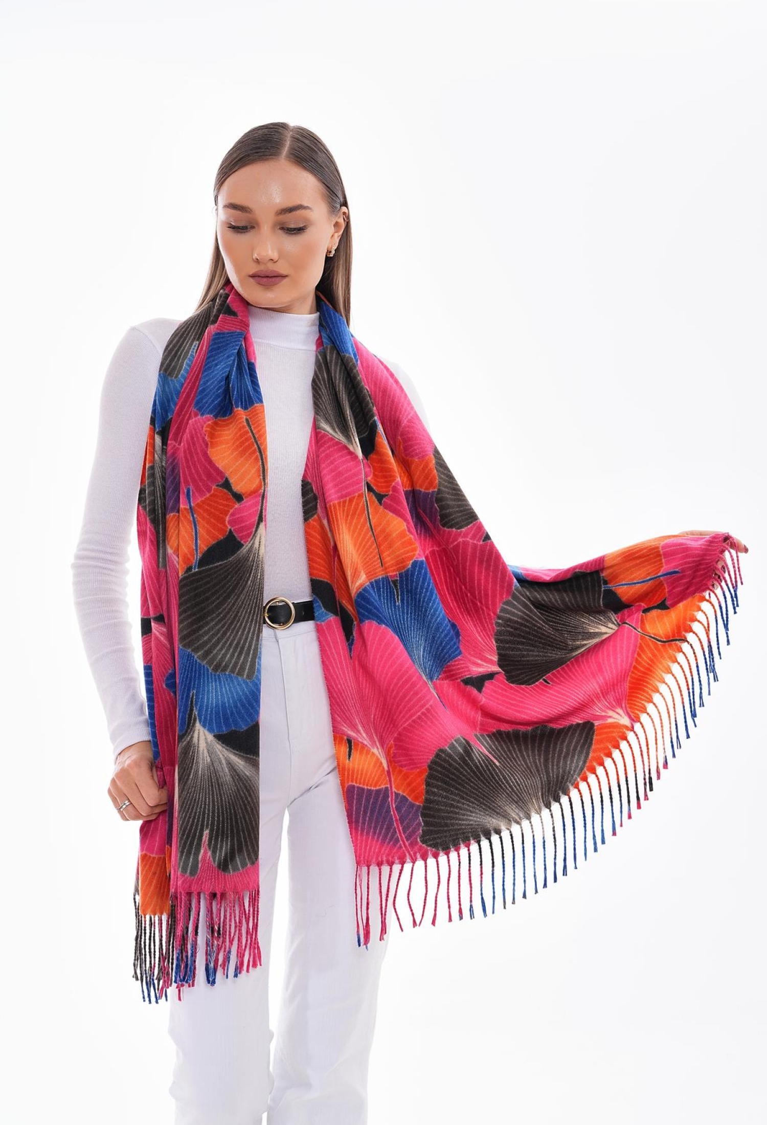 Patterned Tassel Shawl - Brand: Axesoire - Women & Kids, Baby Clothes Wholesale - TheBS Women