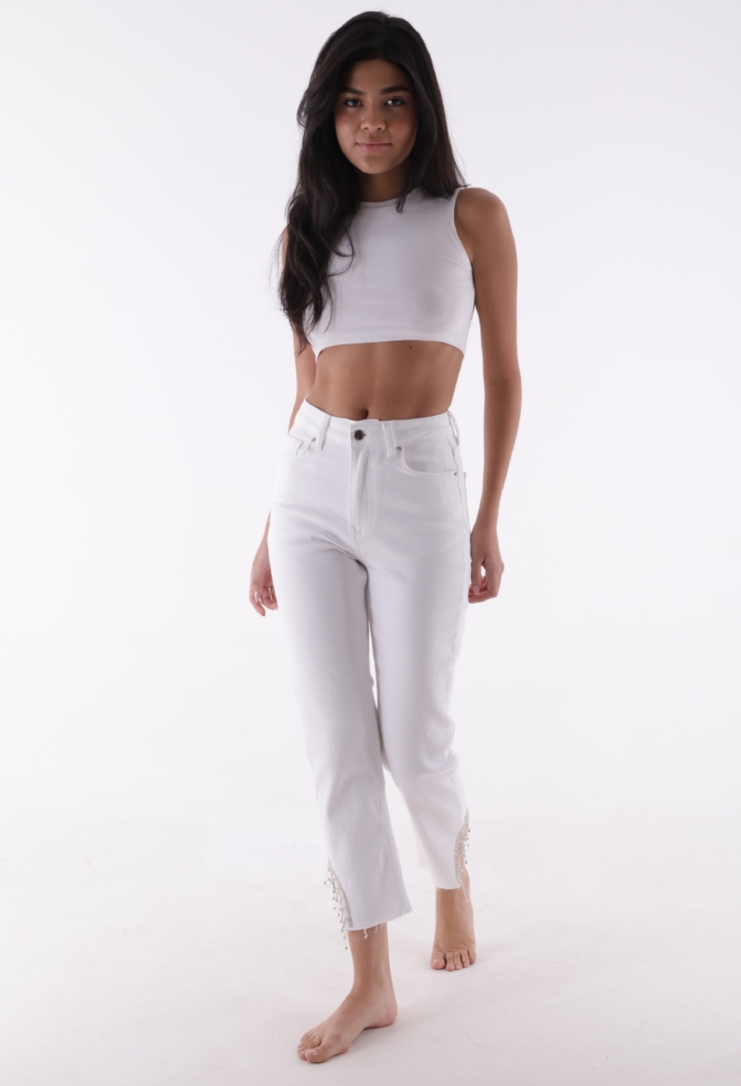 Stoned Asymmetrical Leg Trousers - Brand: XLove - Women & Kids, Baby Clothes Wholesale - TheBS Women