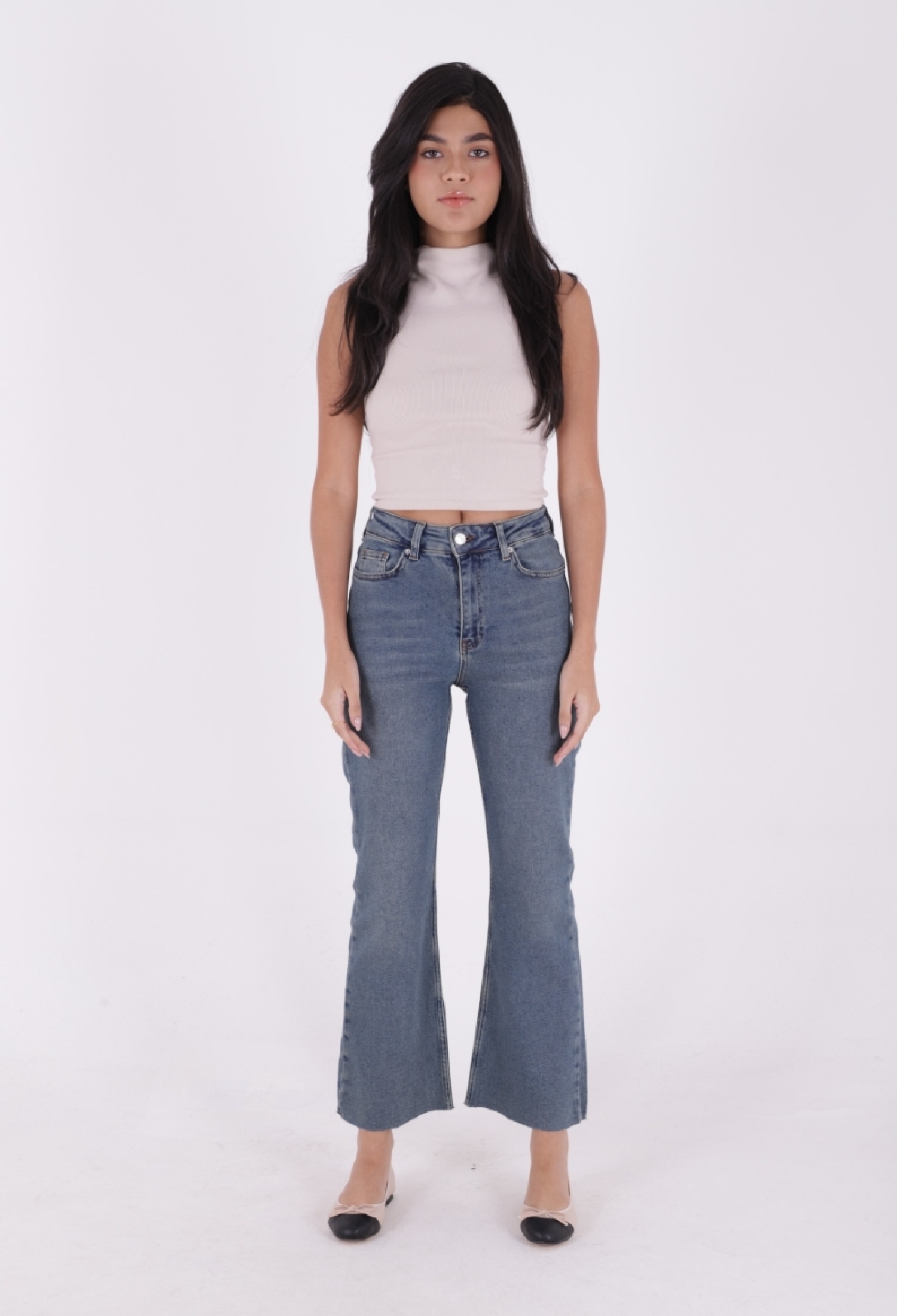 Tasseled High Waist Mom Fit Jean - Brand: XLove - Women & Kids, Baby Clothes Wholesale - TheBS Women