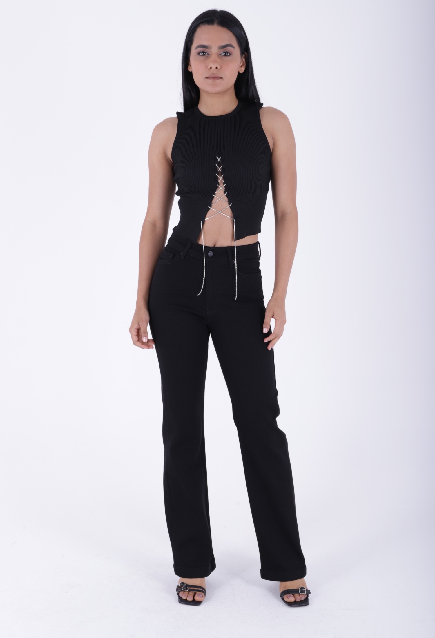 Stitched Leg Wide Leg Relax Jeans - Brand: XLove - Women & Kids, Baby Clothes Wholesale - TheBS Women