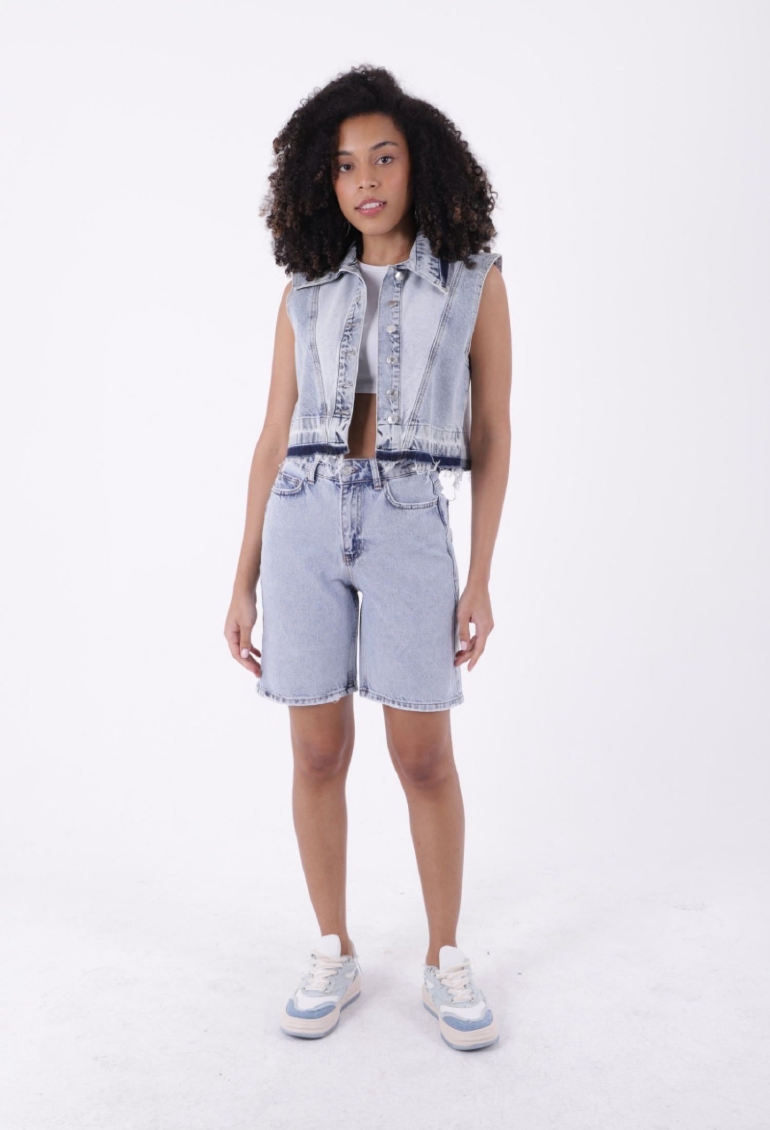 Mid Length Denim Shorts - Brand: XLove - Women & Kids, Baby Clothes Wholesale - TheBS Women