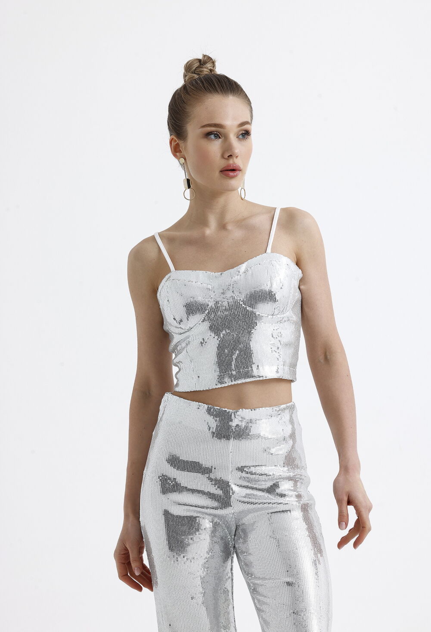 SenseGlobe Zippered Sequin Bustier - Brand: SENSE - Women & Kids, Baby Clothes Wholesale - TheBS Women