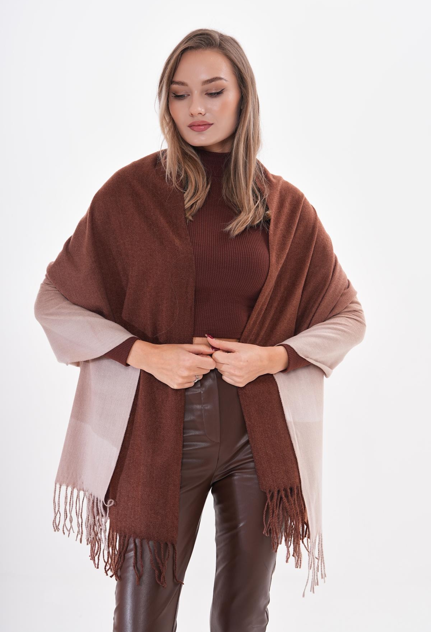 Thick Shawl With Twisted Tassel - Brand: Axesoire - Women & Kids, Baby Clothes Wholesale - TheBS Women