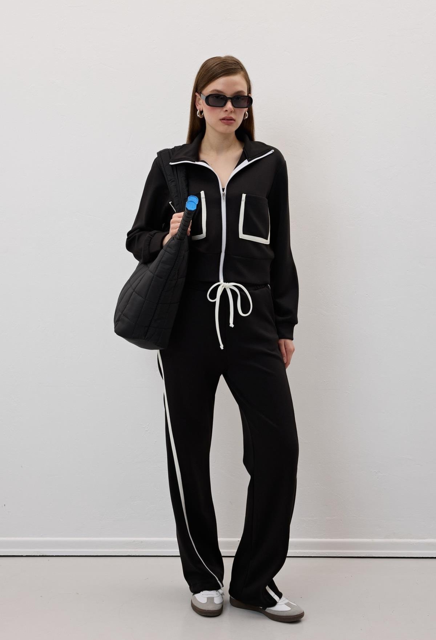 Elastic Waist Garni Biye Detailed Pants - Brand: Levure - Women & Kids, Baby Clothes Wholesale - TheBS Women