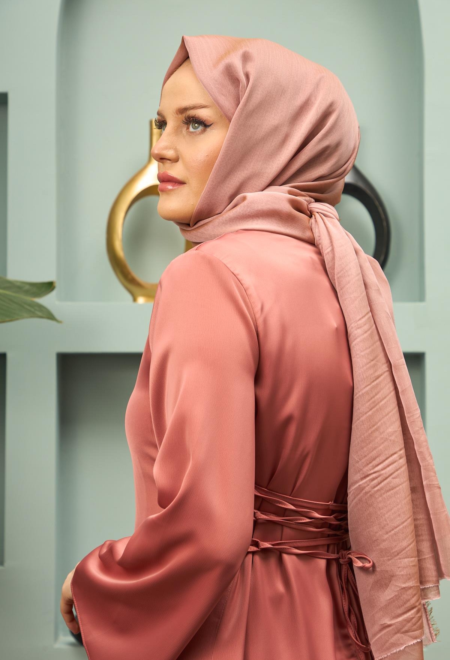 Janjan Fabric Shawl - Tile - Brand: Hulya Keser - Women & Kids, Baby Clothes Wholesale - TheBS Women