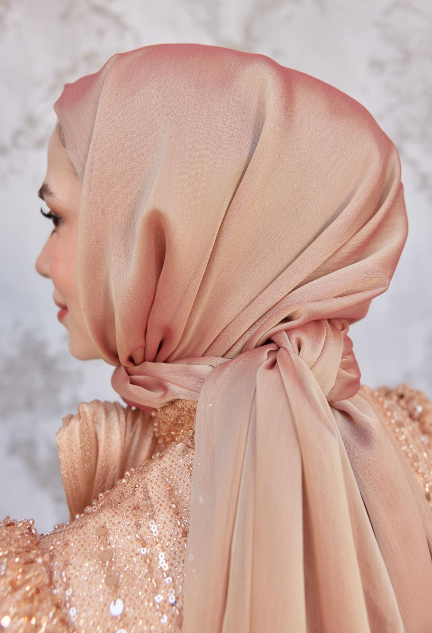 Janjan Fabric Shawl - Salmon - Brand: Hulya Keser - Women & Kids, Baby Clothes Wholesale - TheBS Women