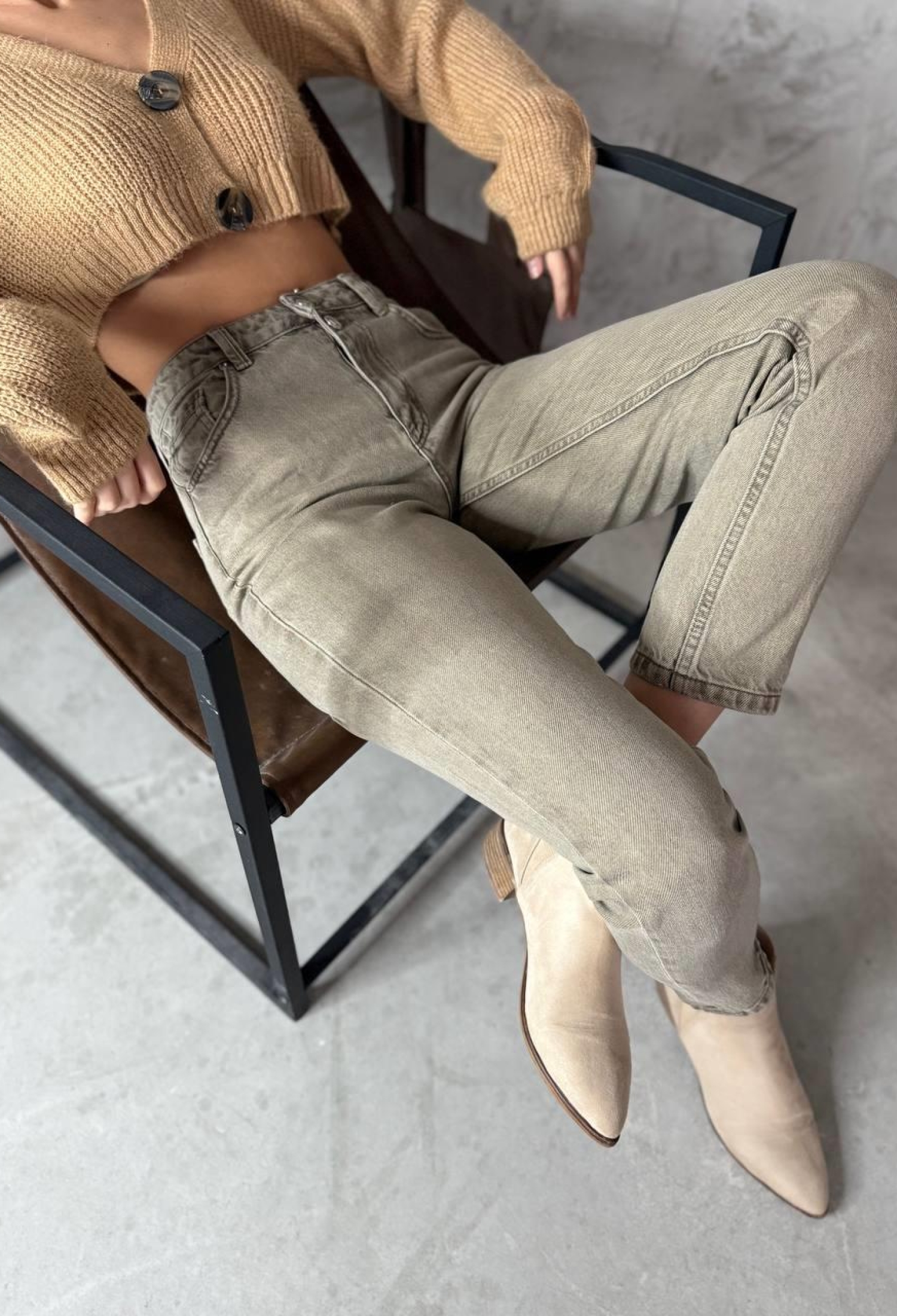 High Waist Tube Leg Wrist Length Dark Blue Jeans Pants - Brand: LACARINO - Women & Kids, Baby Clothes Wholesale - TheBS Women