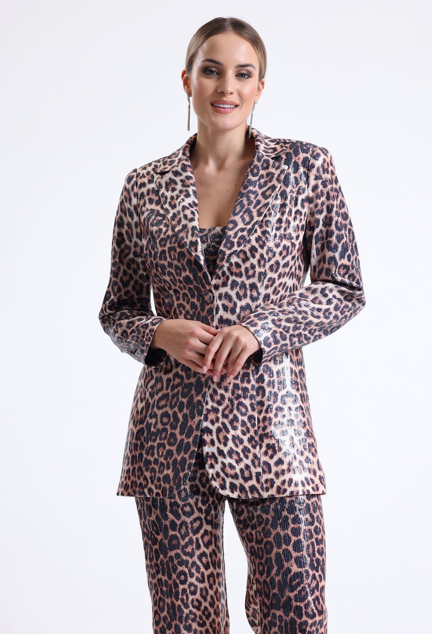 Leopard Patterned Jacket - Brand: SENSE - Women & Kids, Baby Clothes Wholesale - TheBS Women
