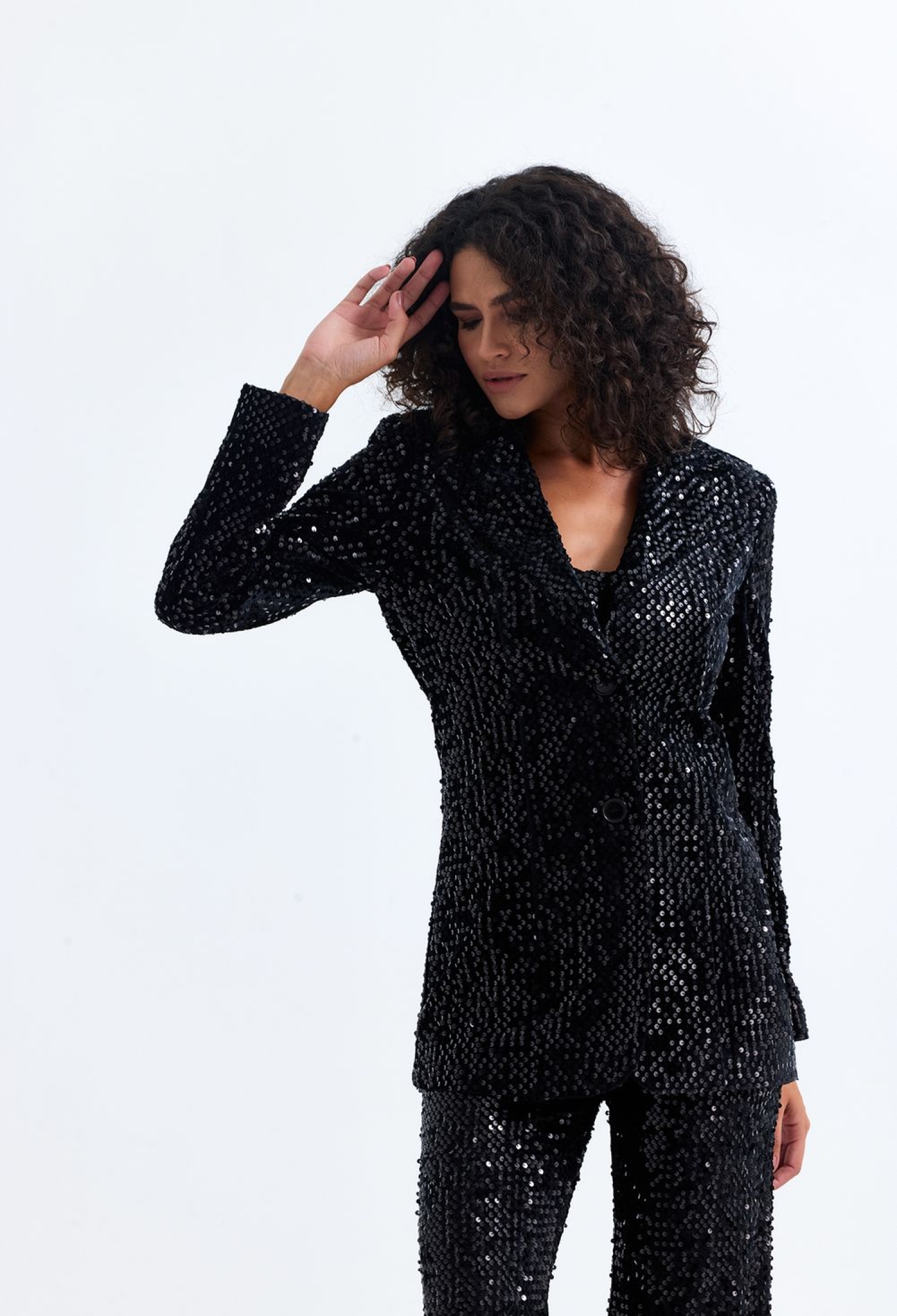 Black Lined Sequin Evening Dress Jacket - Brand: SENSE - Women & Kids, Baby Clothes Wholesale - TheBS Women