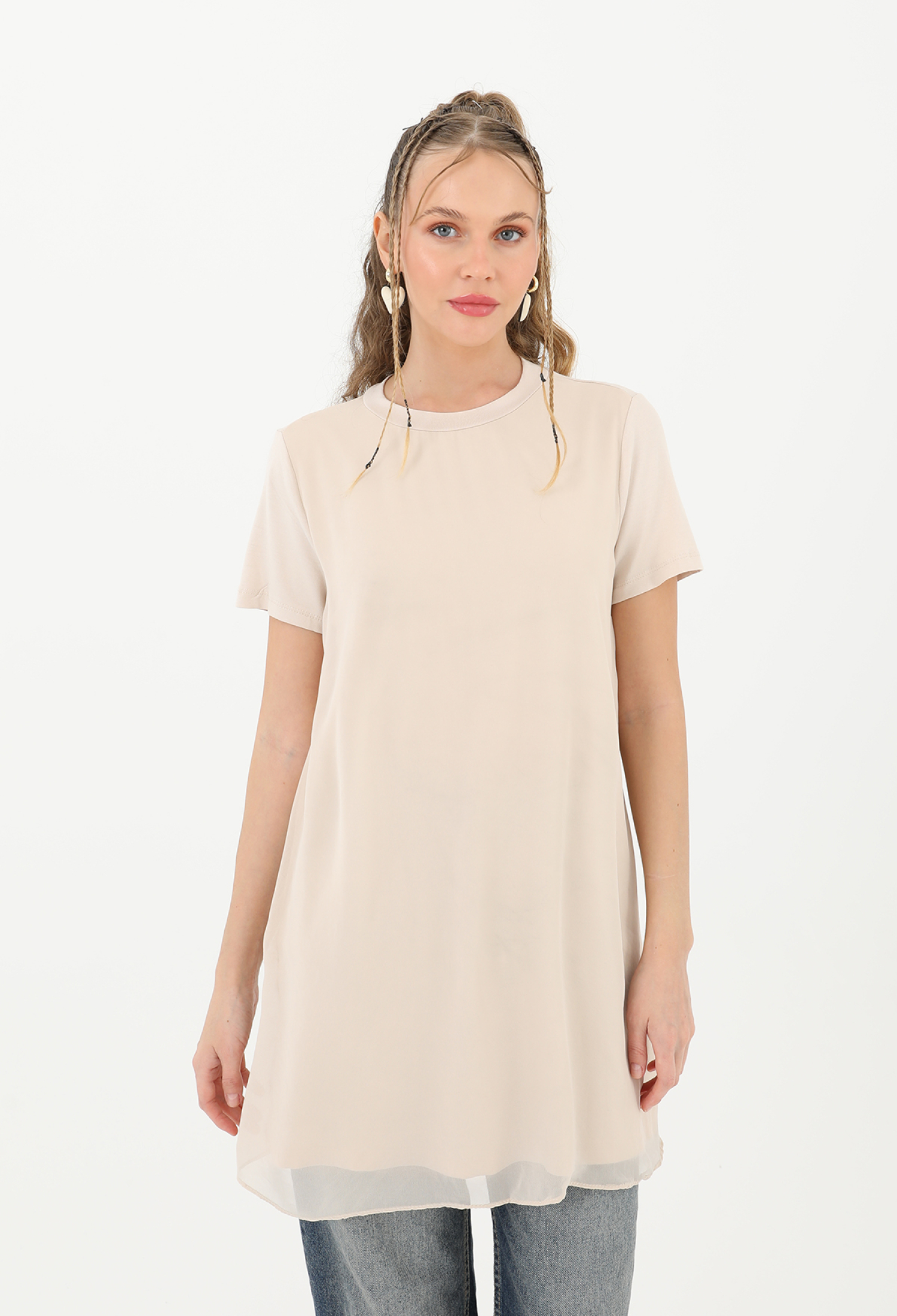 Women's Basic Long T-Shirt - Brand: Puane - Women & Kids, Baby Clothes Wholesale - TheBS Women