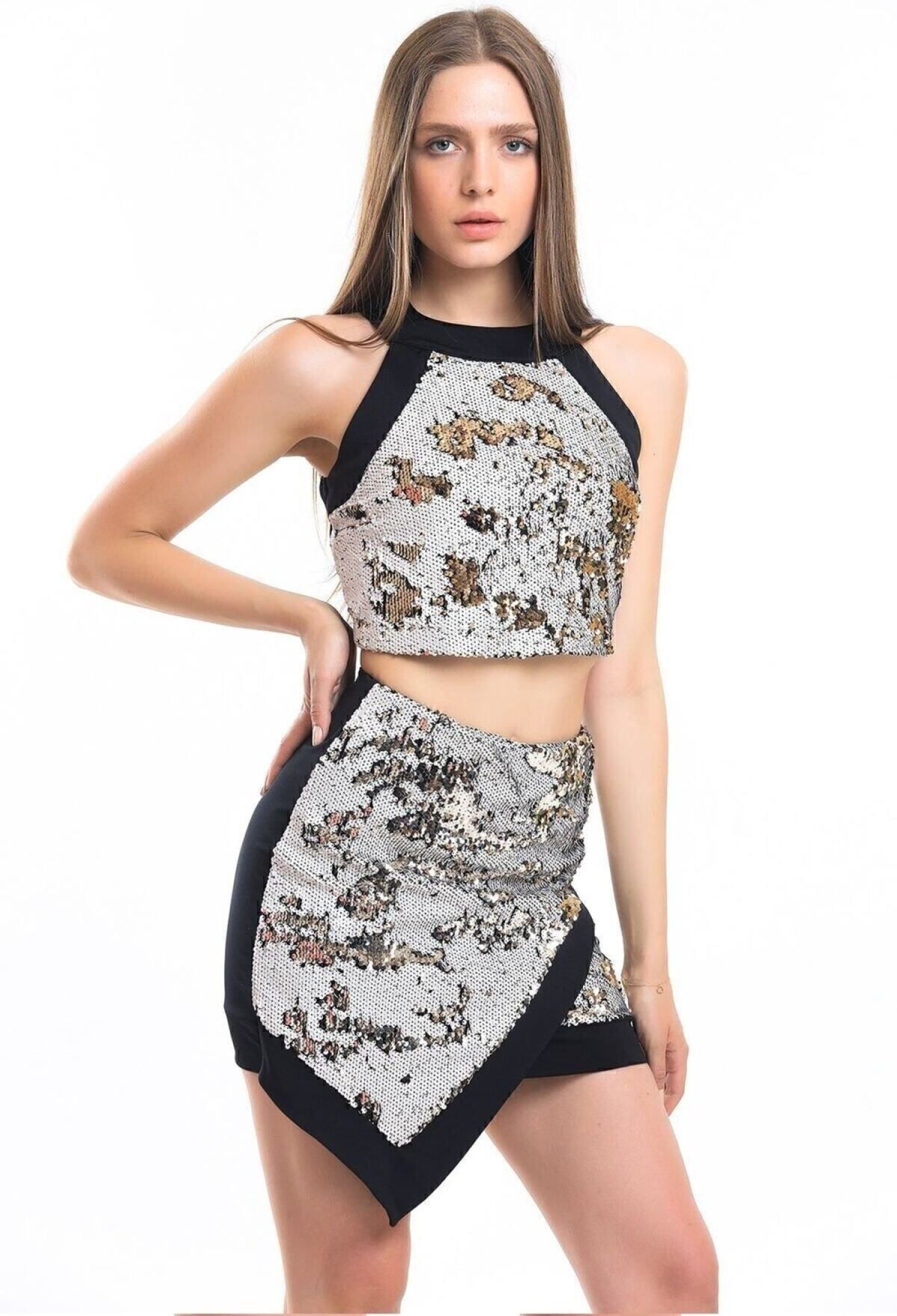 Front Sequin Back Plunge Bustier - Brand: SENSE - Women & Kids, Baby Clothes Wholesale - TheBS Women