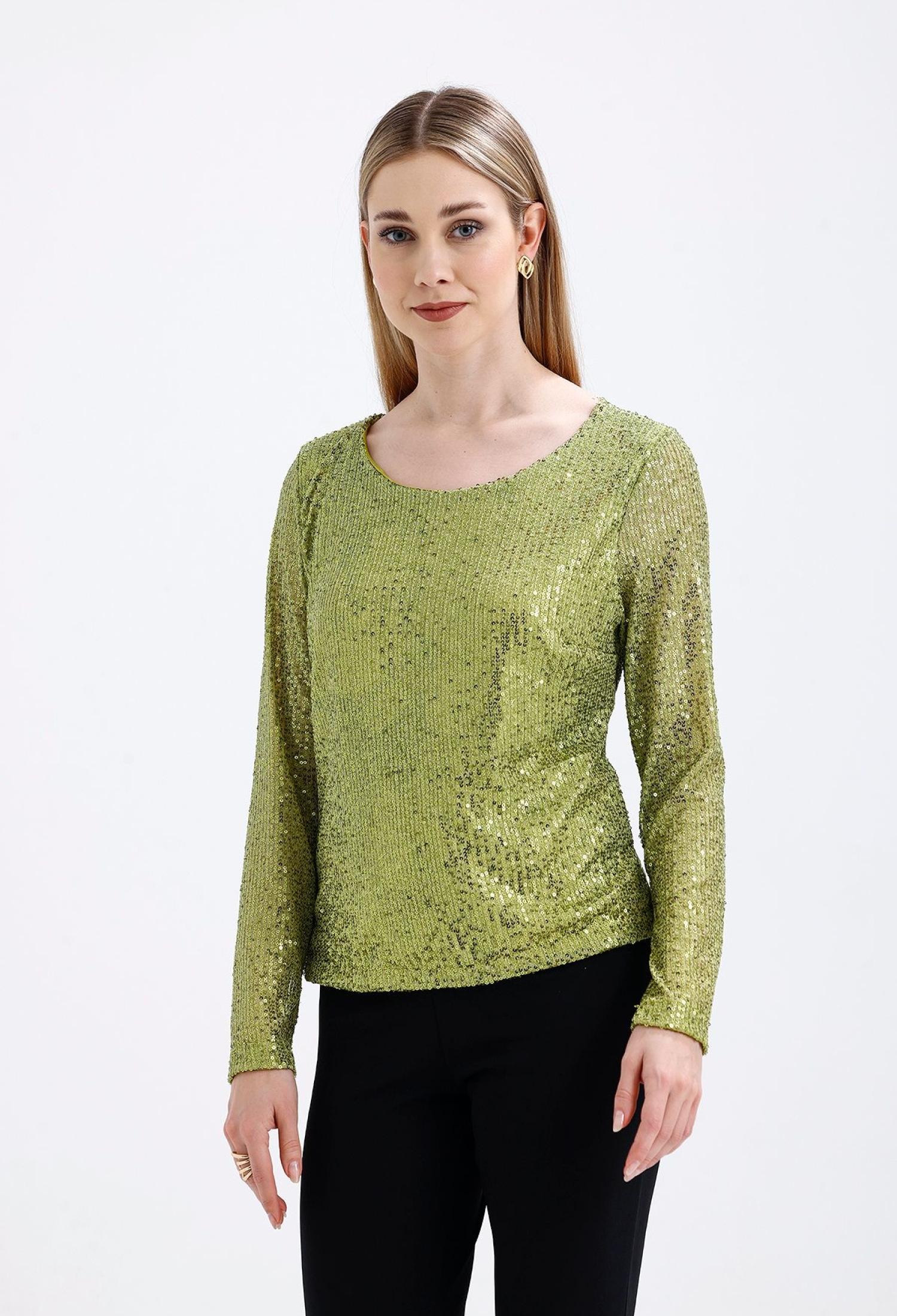 Sequin Sequin Evening Dress Blouse With Inner Lining - Brand: SENSE - Women & Kids, Baby Clothes Wholesale - TheBS Women