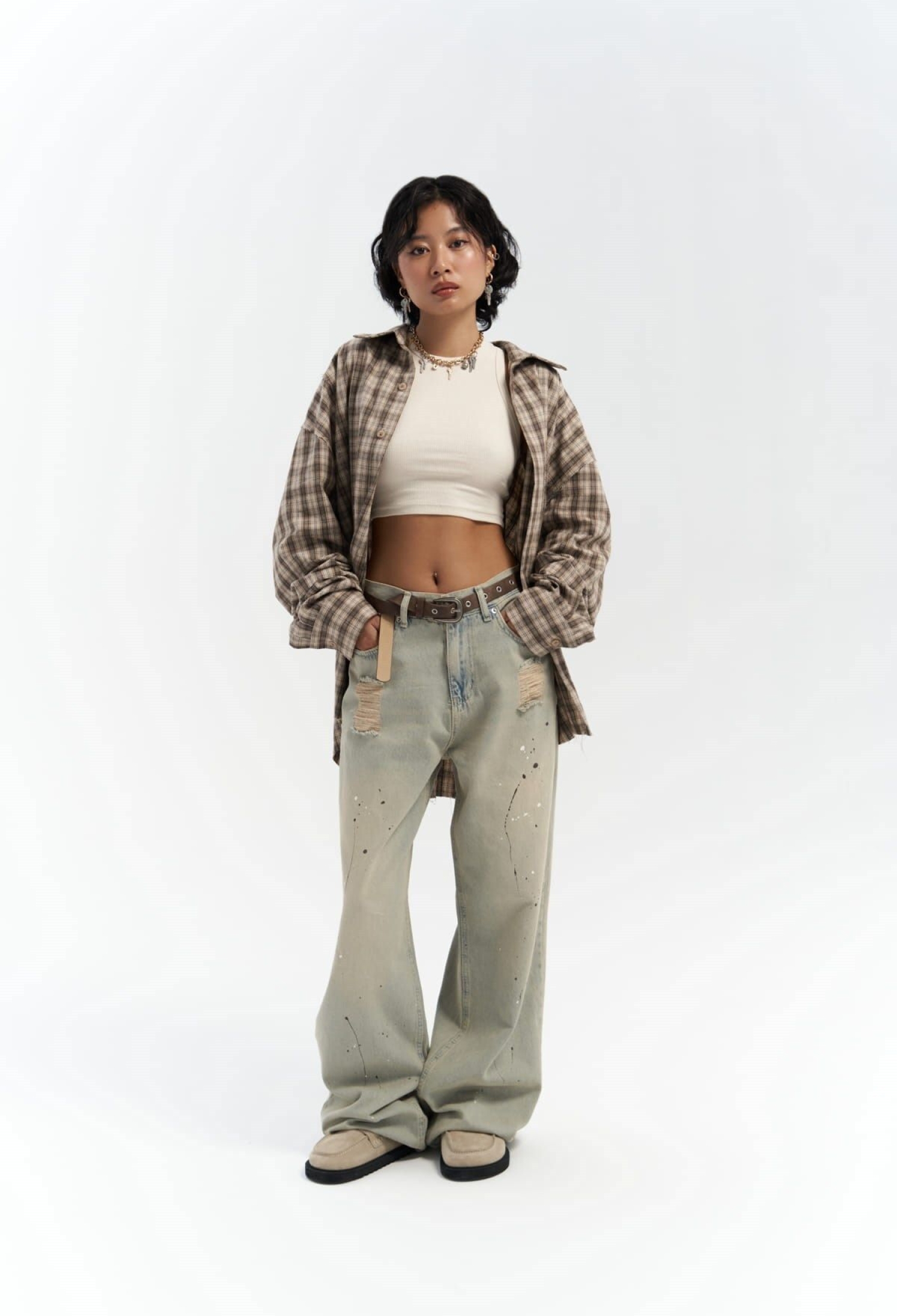 Touch Dirty Green Jeans - Brand: Mai Collection - Women & Kids, Baby Clothes Wholesale - TheBS Women