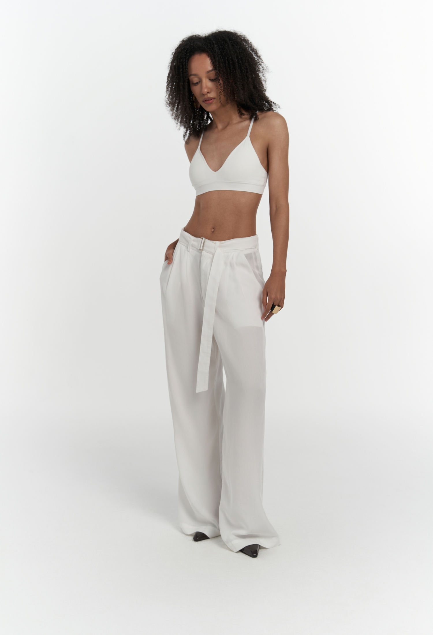 Paros Belt Detail Palazzo Pants - Brand: Mai Collection - Women & Kids, Baby Clothes Wholesale - TheBS Women
