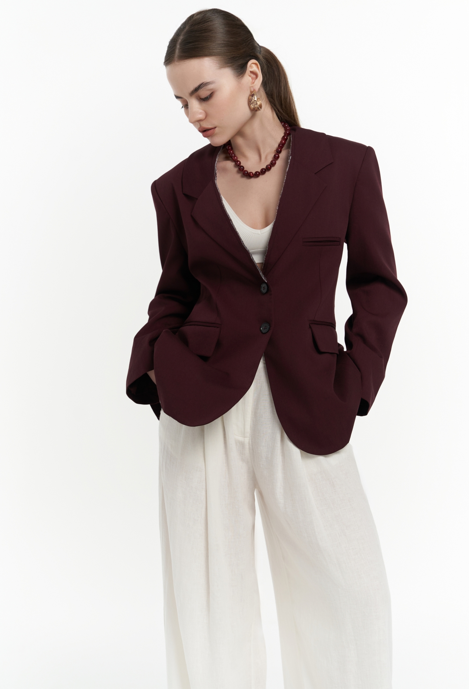 Volda Collar Detail Blazer - Brand: Mai Collection - Women & Kids, Baby Clothes Wholesale - TheBS Women