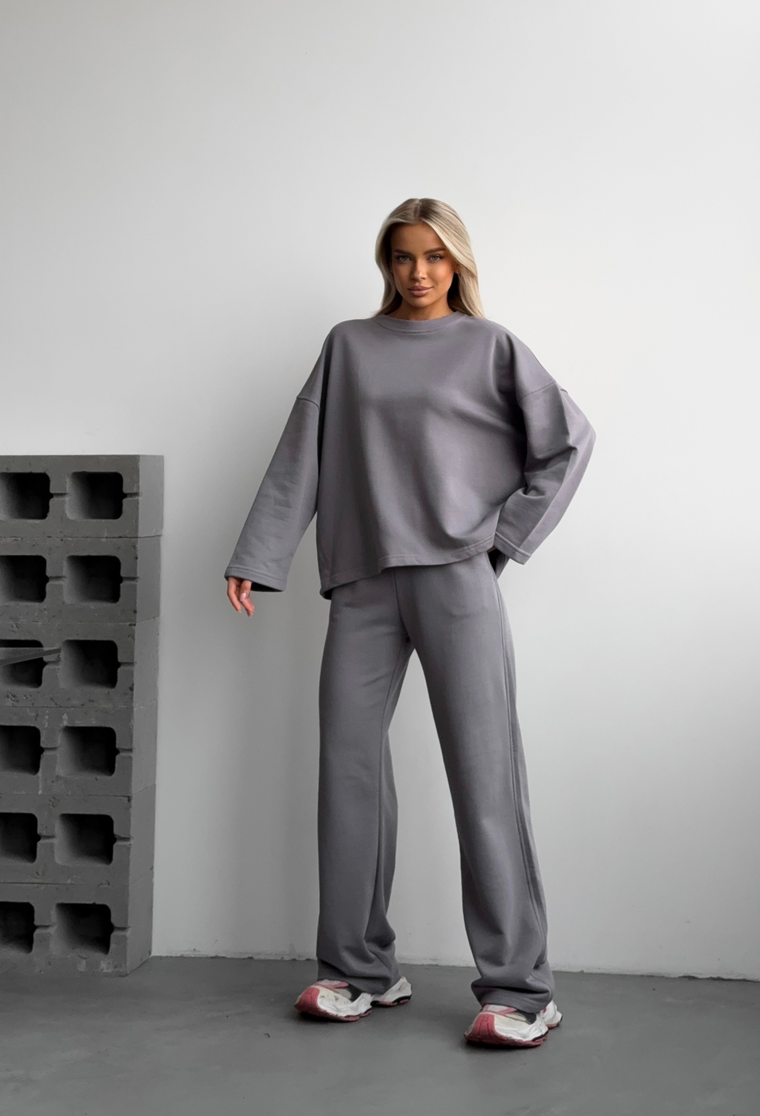 Cherry Tracksuit Set - Grey - Brand: Mai Collection - Women & Kids, Baby Clothes Wholesale - TheBS Women