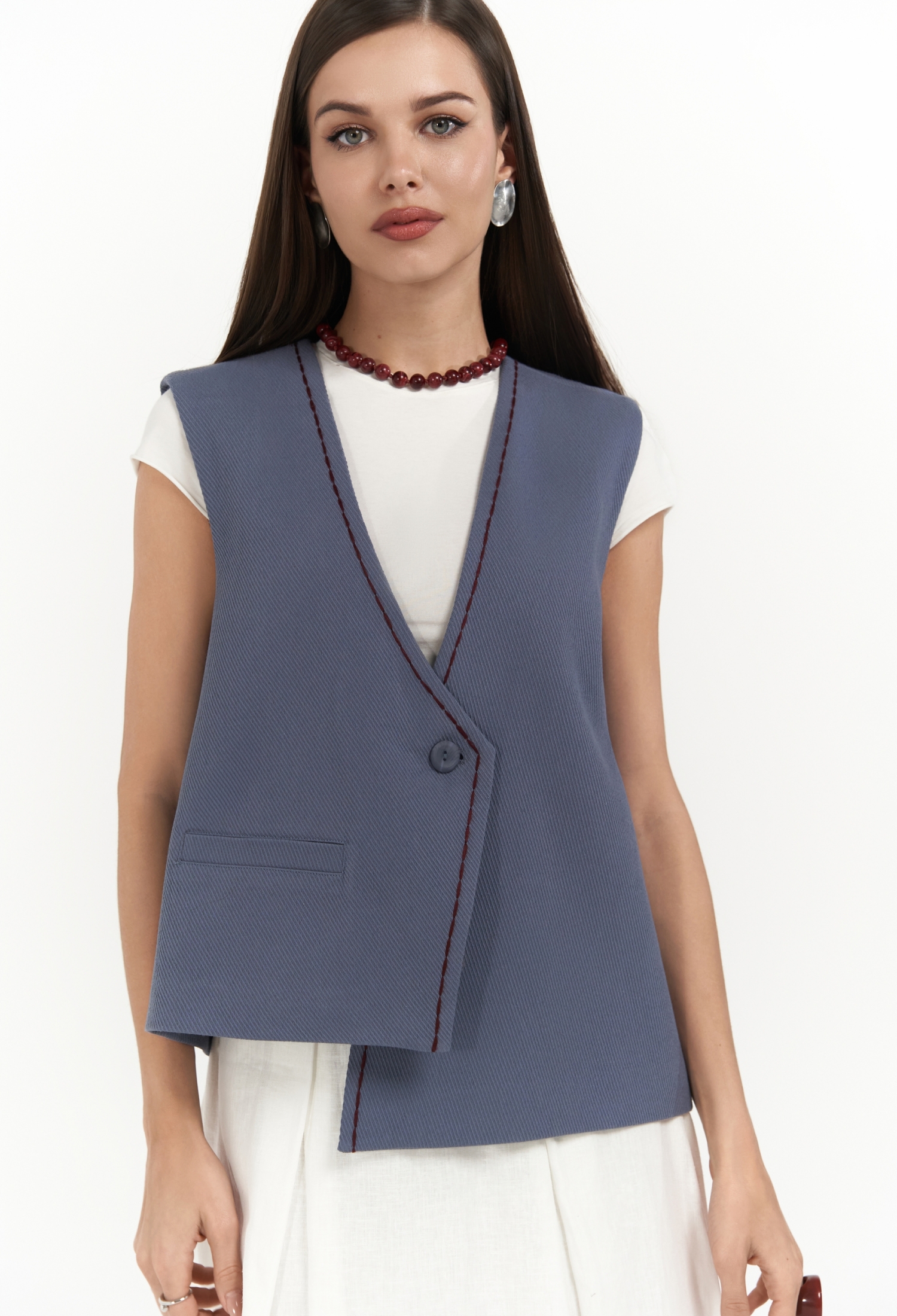 Maysa Embroidery Detail Vest - Brand: Mai Collection - Women & Kids, Baby Clothes Wholesale - TheBS Women