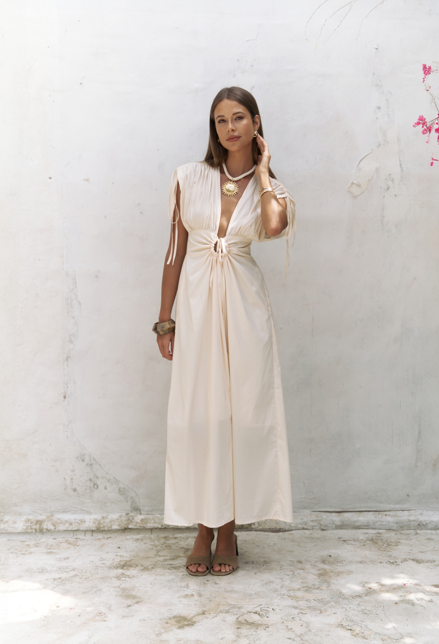 Manarola Ruffle Detail Long Dress - Brand: Mai Collection - Women & Kids, Baby Clothes Wholesale - TheBS Women