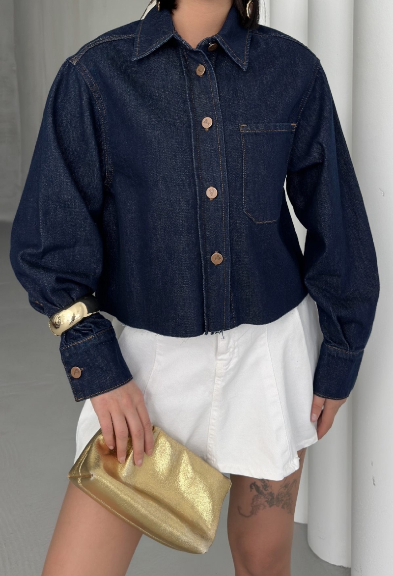 Short Pocket Denim Jacket - Brand: XLove - Women & Kids, Baby Clothes Wholesale - TheBS Women