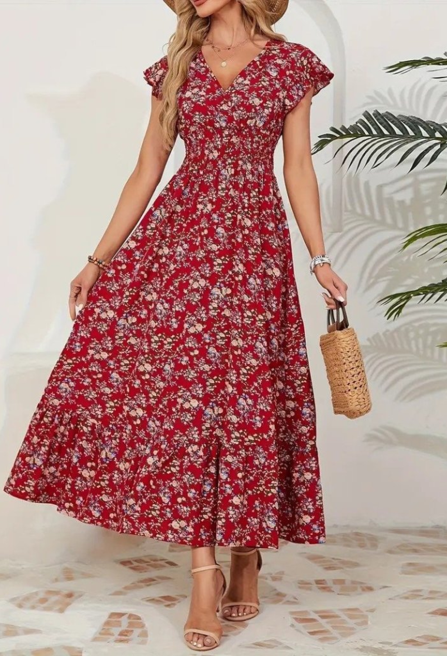 Boho Fit And Flare Maxi Dress - Brand: Janes - Women & Kids, Baby Clothes Wholesale - TheBS Women