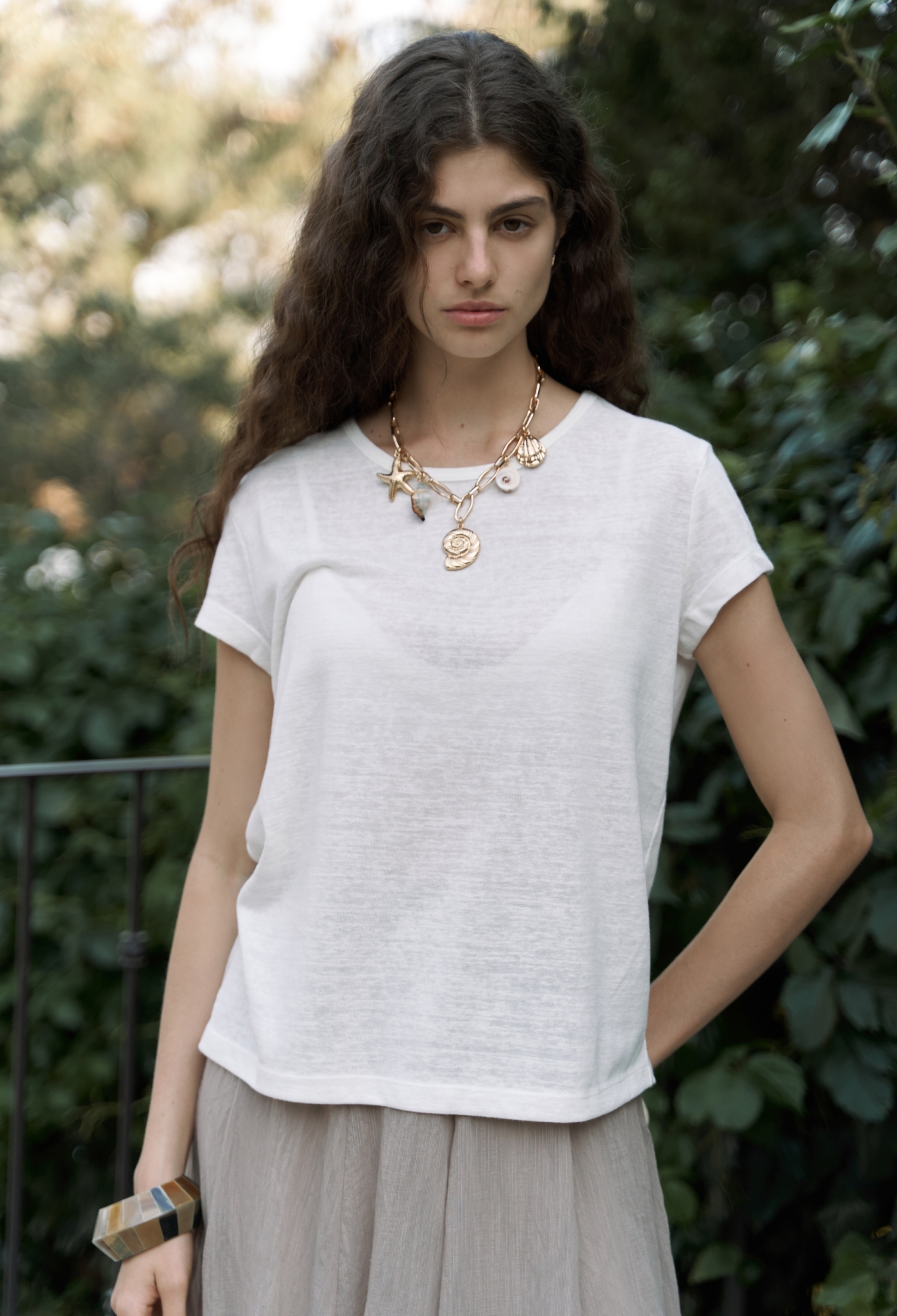 White Casual Boho Elegant Tshirt - Brand: Mai Collection - Women & Kids, Baby Clothes Wholesale - TheBS Women