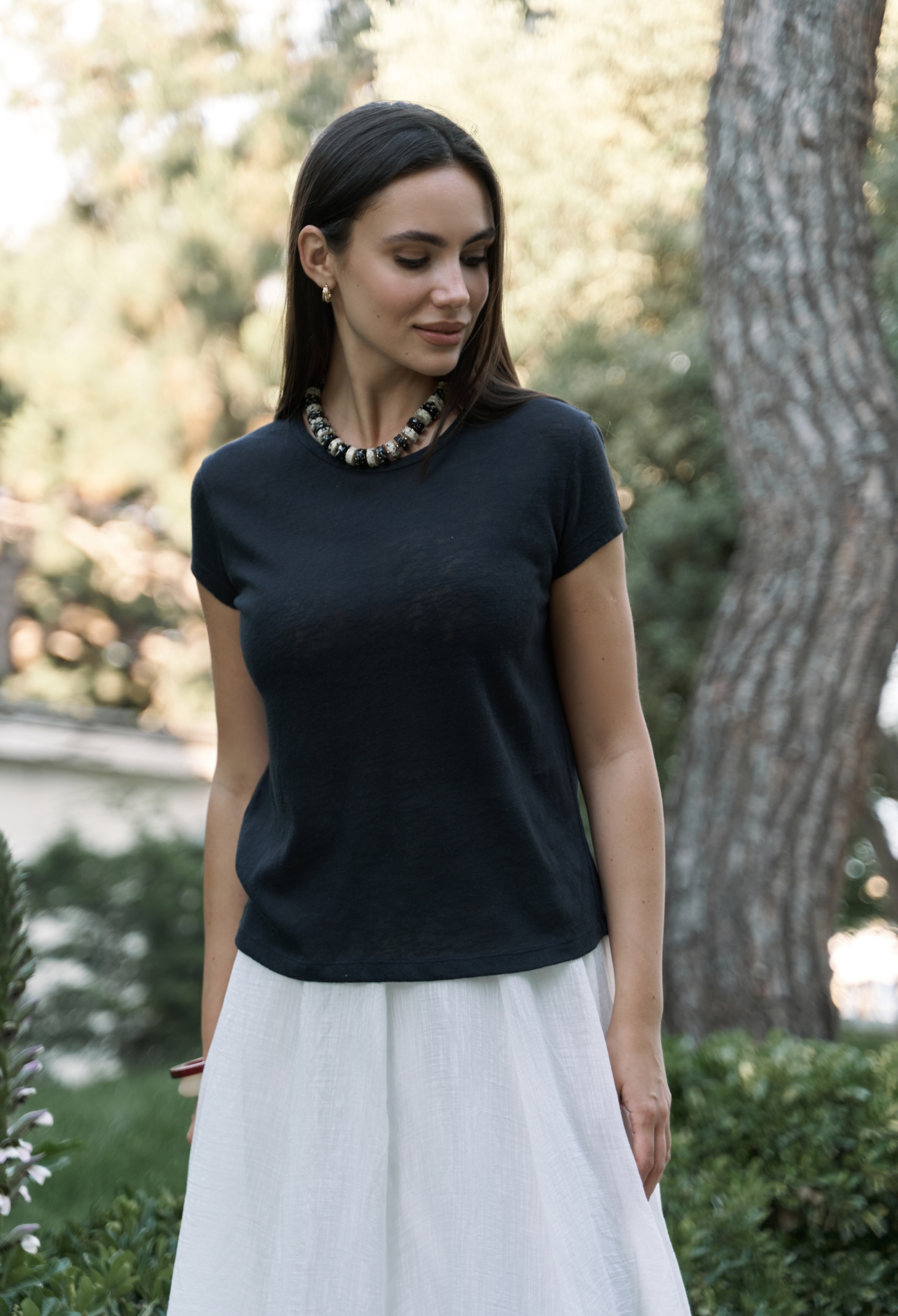 Casual Tshirt With Crew Neck And Short Sleeves - Brand: Mai Collection - Women & Kids, Baby Clothes Wholesale - TheBS Women