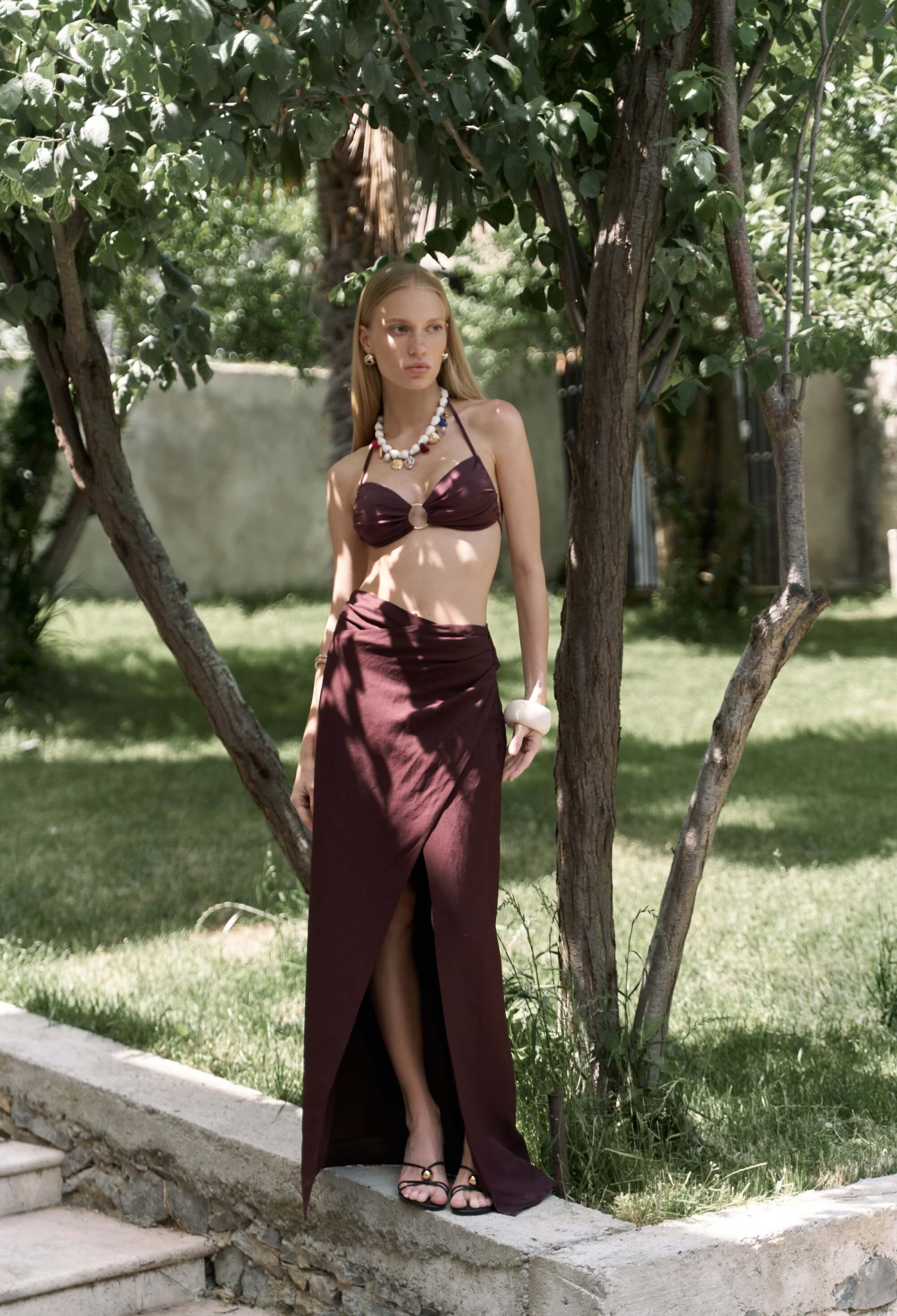 Wrap Maxi Skirt High Waist - Brand: Mai Collection - Women & Kids, Baby Clothes Wholesale - TheBS Women