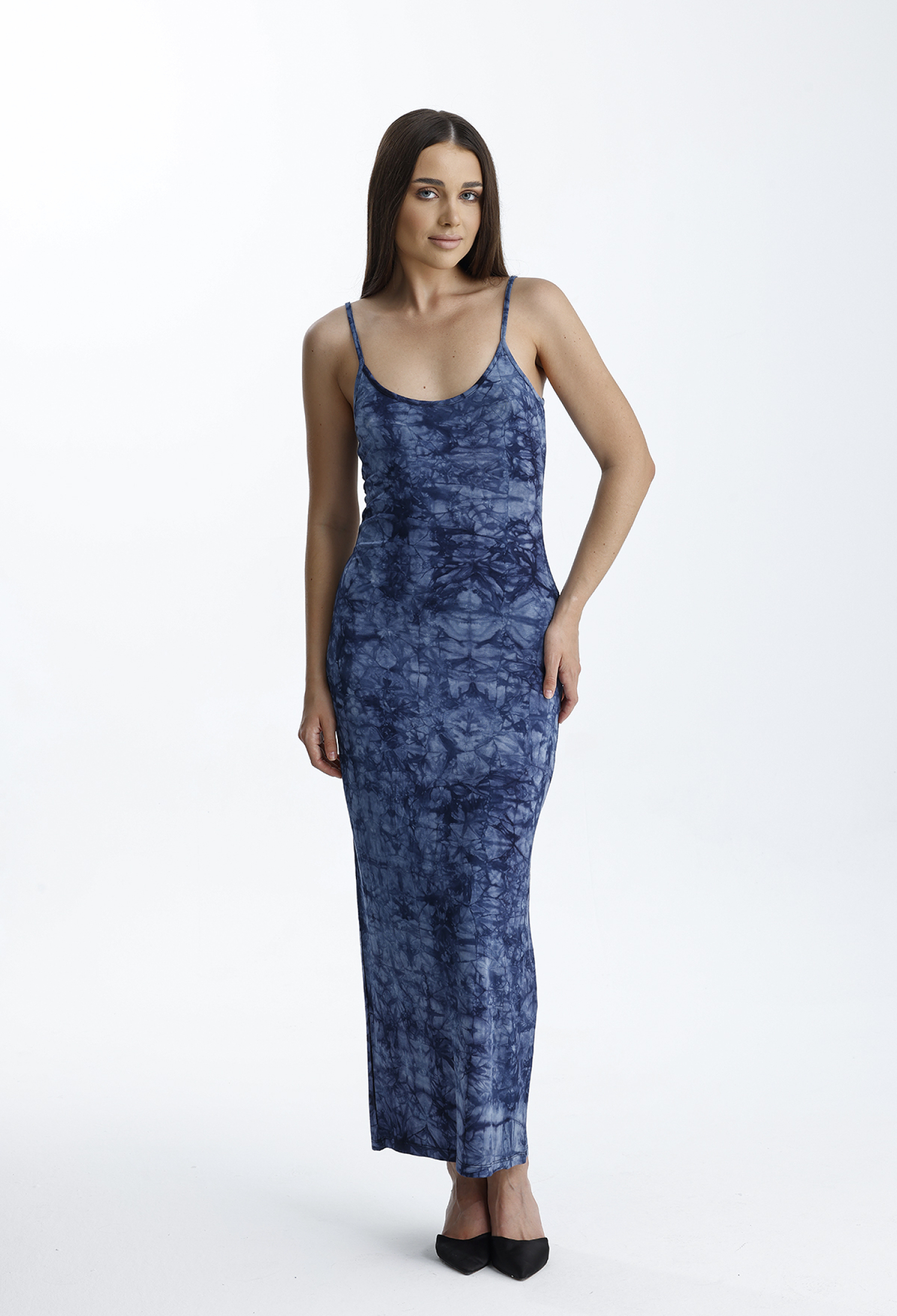 Elegant Slip Dress With Tie Dye Pattern - Brand: SENSE - Women & Kids, Baby Clothes Wholesale - TheBS Women