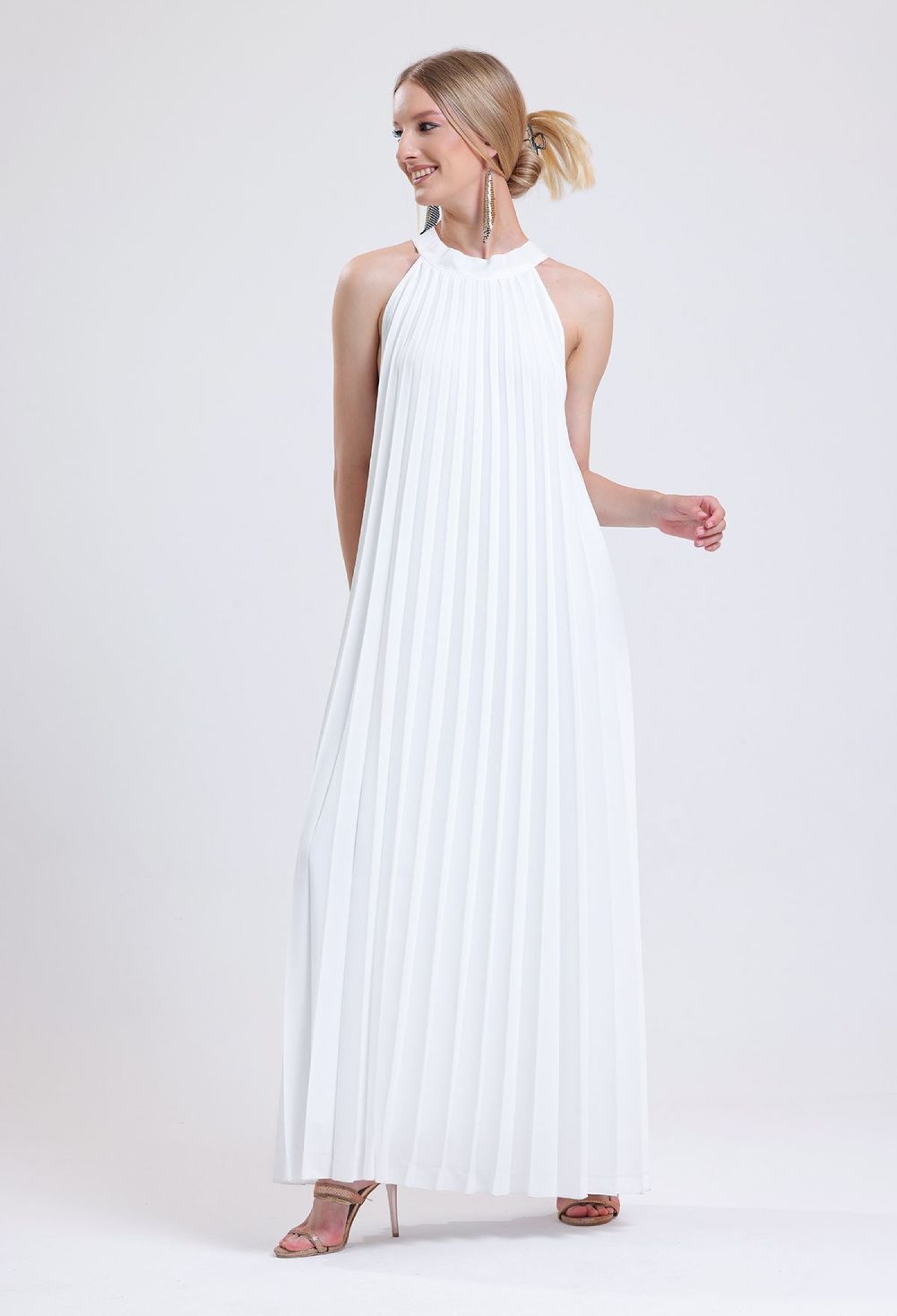 White Elegant Formal Glam Sexy Dress - Brand: SENSE - Women & Kids, Baby Clothes Wholesale - TheBS Women