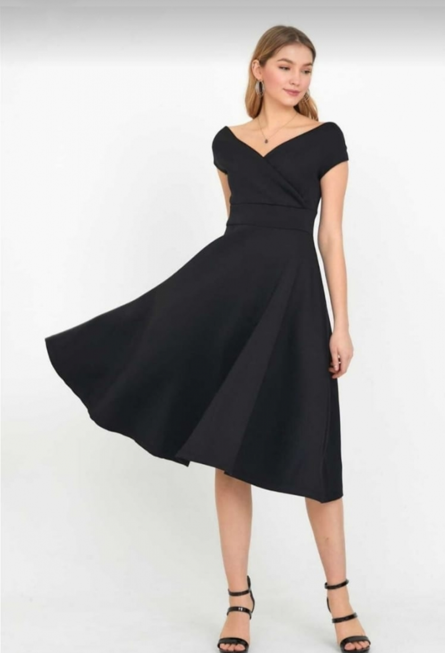 Elegant Fit And Flare Midi Dress - Brand: Janes - Women & Kids, Baby Clothes Wholesale - TheBS Women
