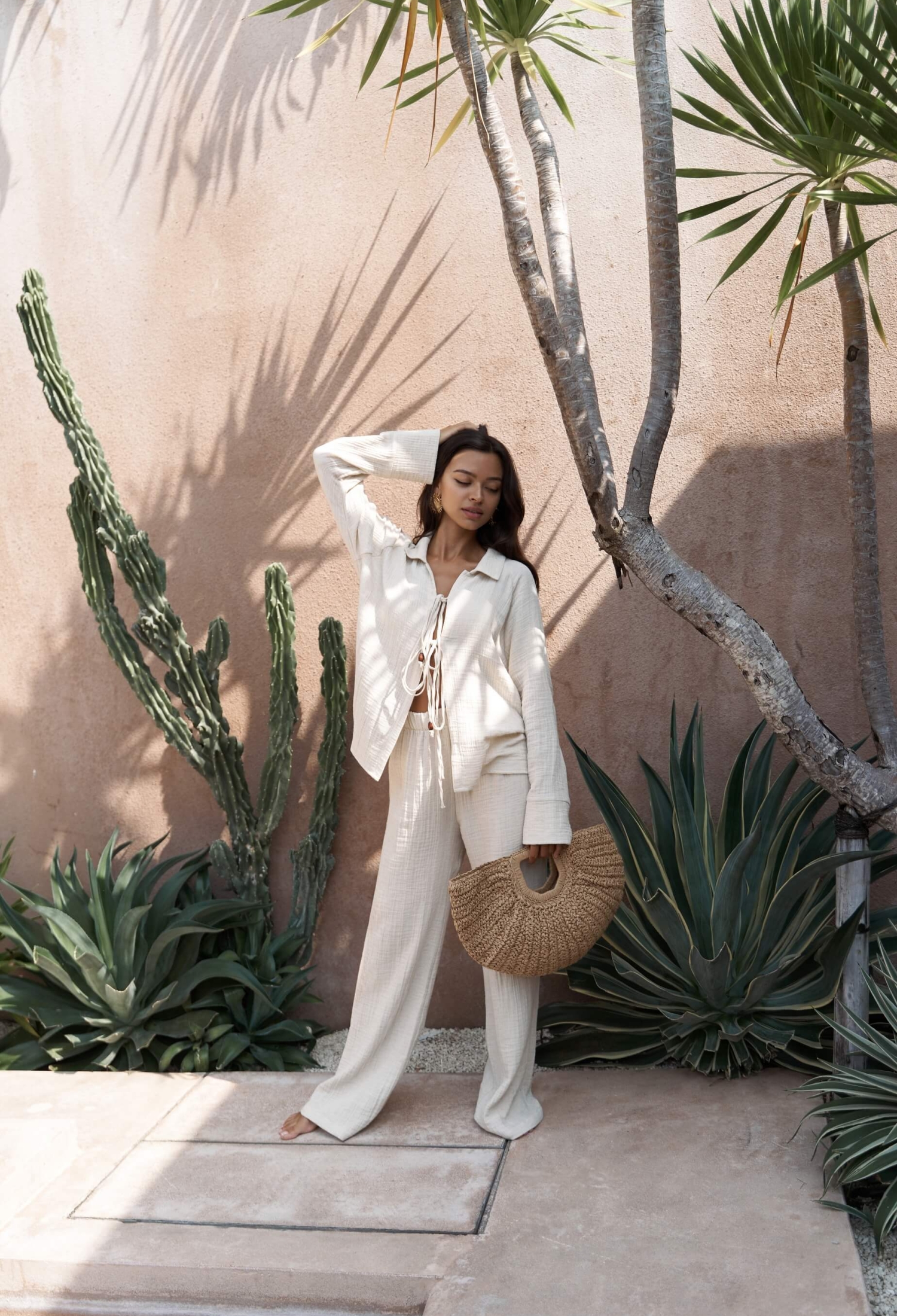 Set With CulottesTie Waist & Shawl Collar - Brand: Mai Collection - Women & Kids, Baby Clothes Wholesale - TheBS Women