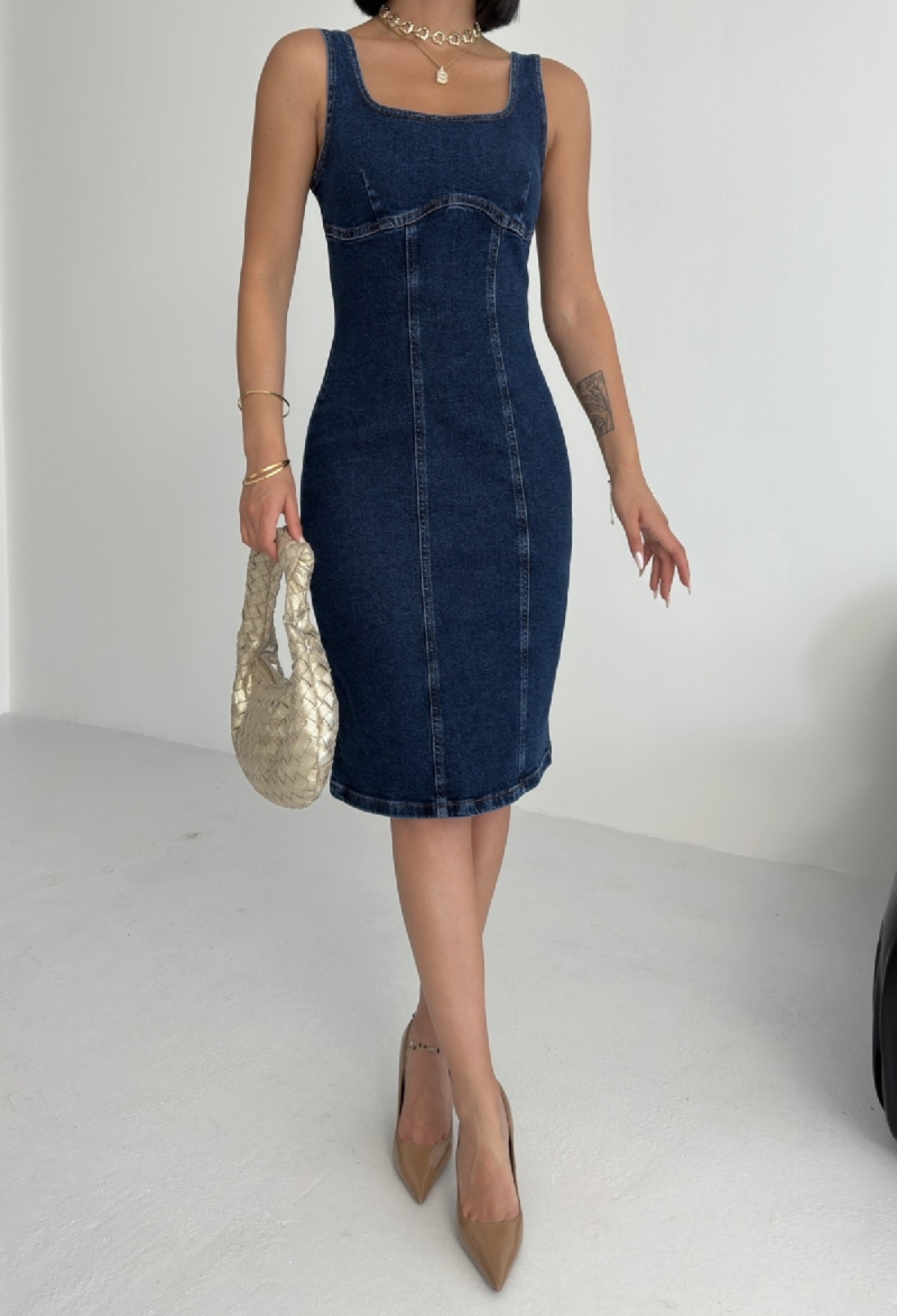 Sexy Sleeveless Bodycon Dress With Square Neck - Brand: XLove - Women & Kids, Baby Clothes Wholesale - TheBS Women