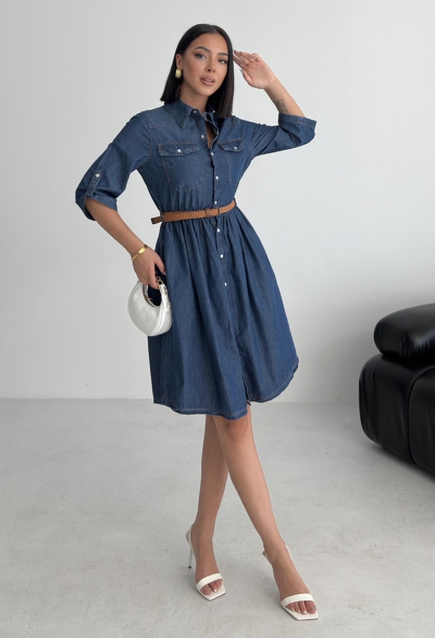 Casual Elegant Preppy Formal Shirt Dress - Brand: XLove - Women & Kids, Baby Clothes Wholesale - TheBS Women