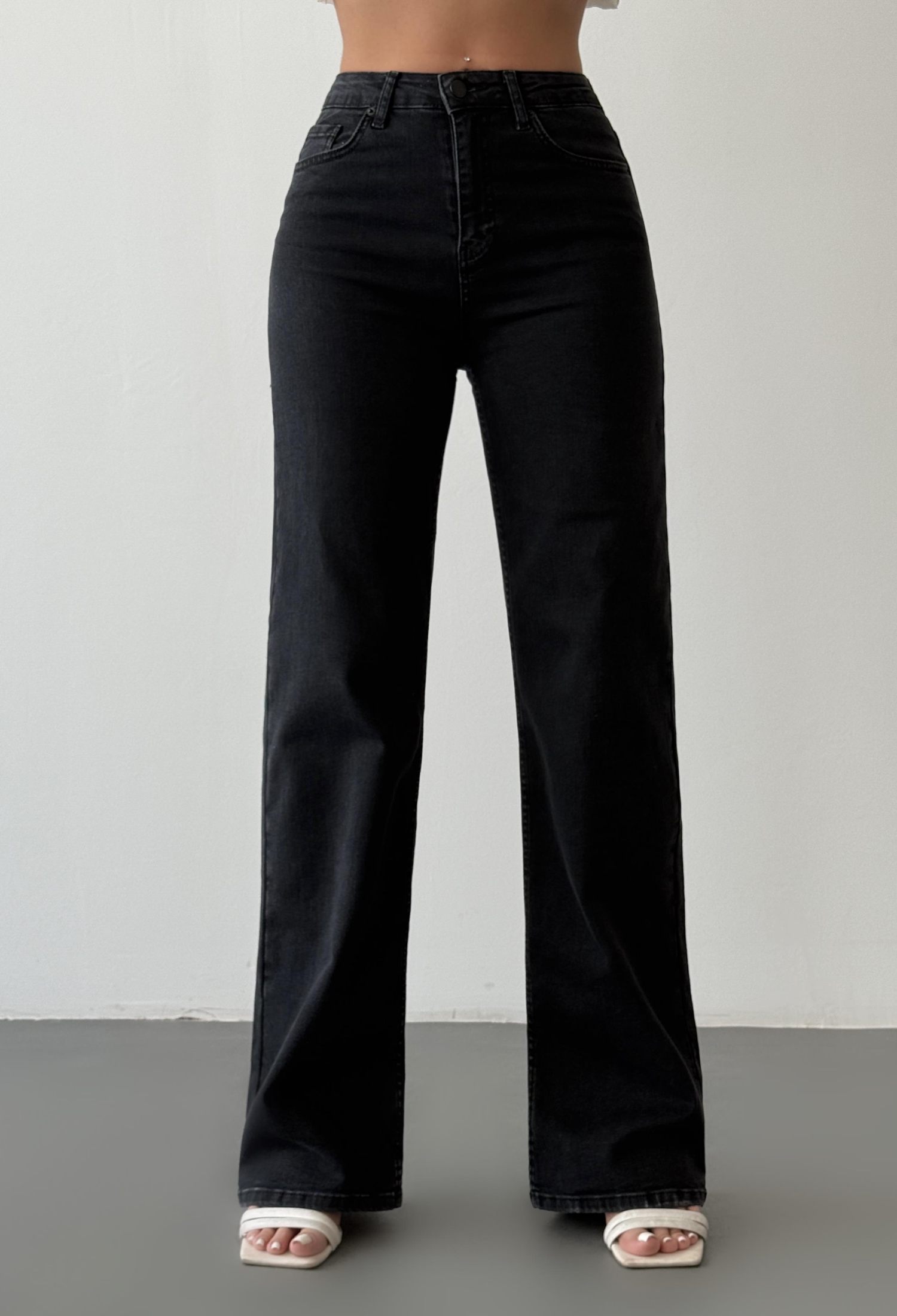 Black Jeans High Waist Bootcut Flare Leg - Brand: LACARINO - Women & Kids, Baby Clothes Wholesale - TheBS Women