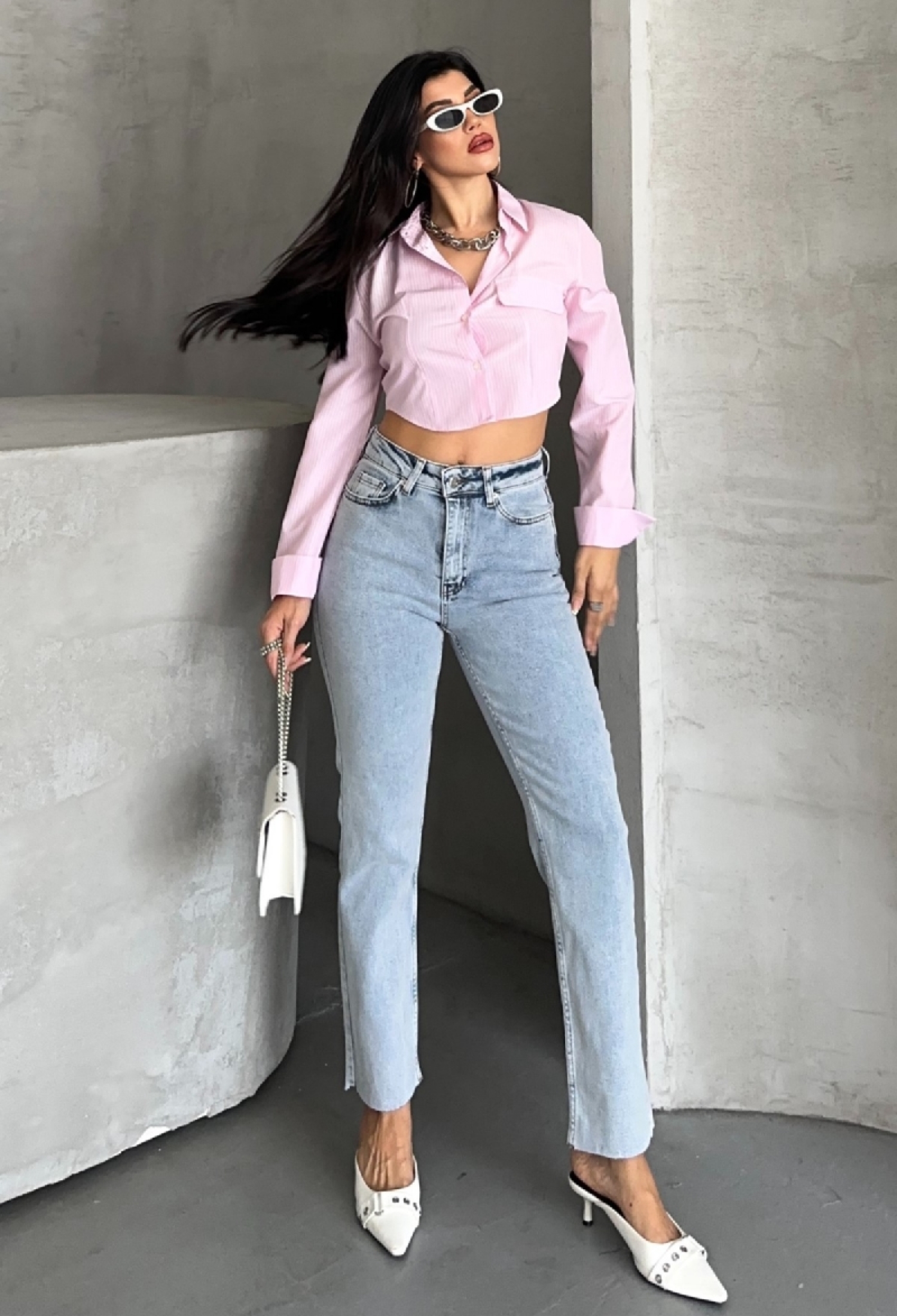 Mom Jeans High Waist Straight Leg Buttoned - Brand: XLove - Women & Kids, Baby Clothes Wholesale - TheBS Women