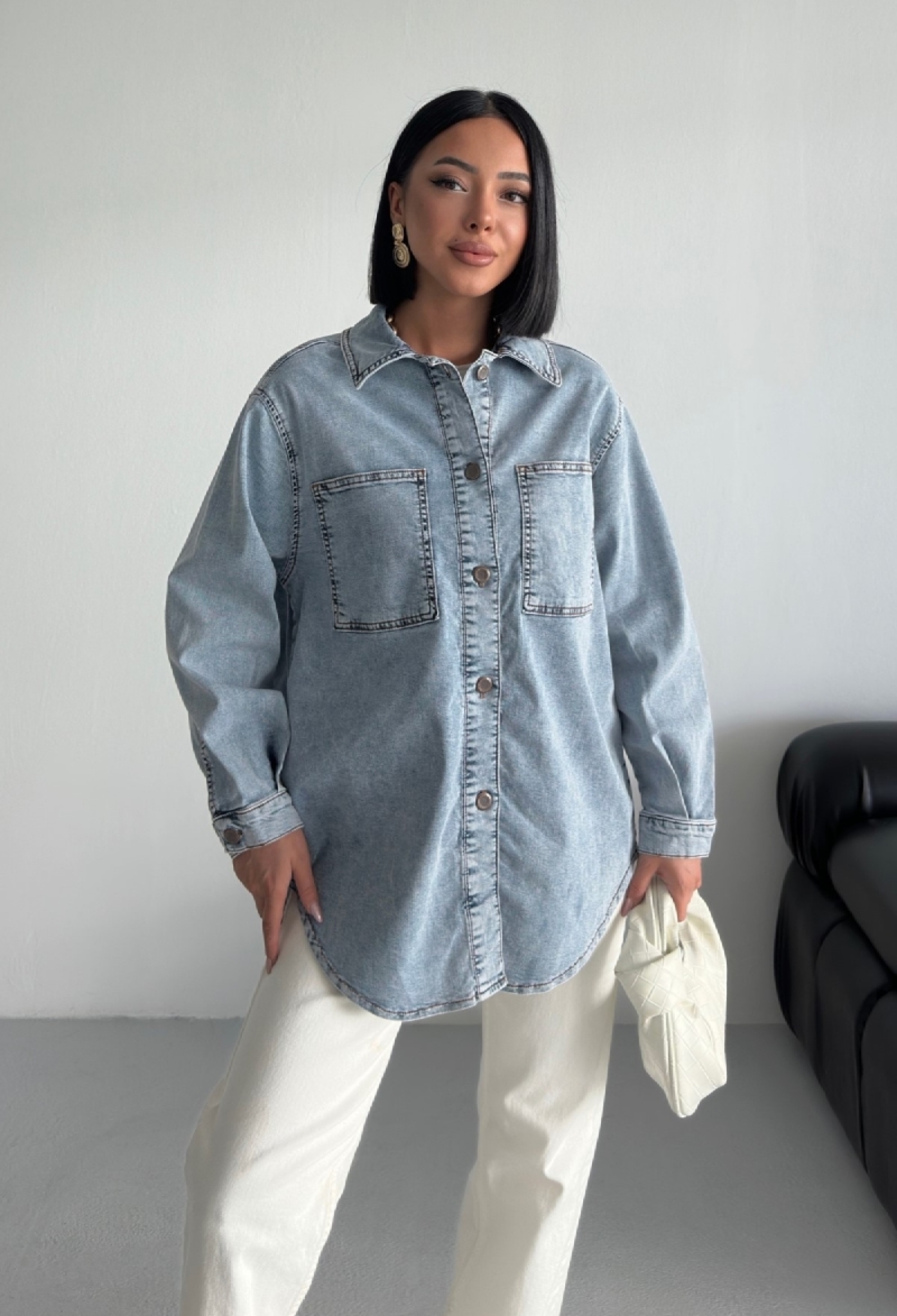 Oversized Casual Streetwear Shirt - Brand: XLove - Women & Kids, Baby Clothes Wholesale - TheBS Women