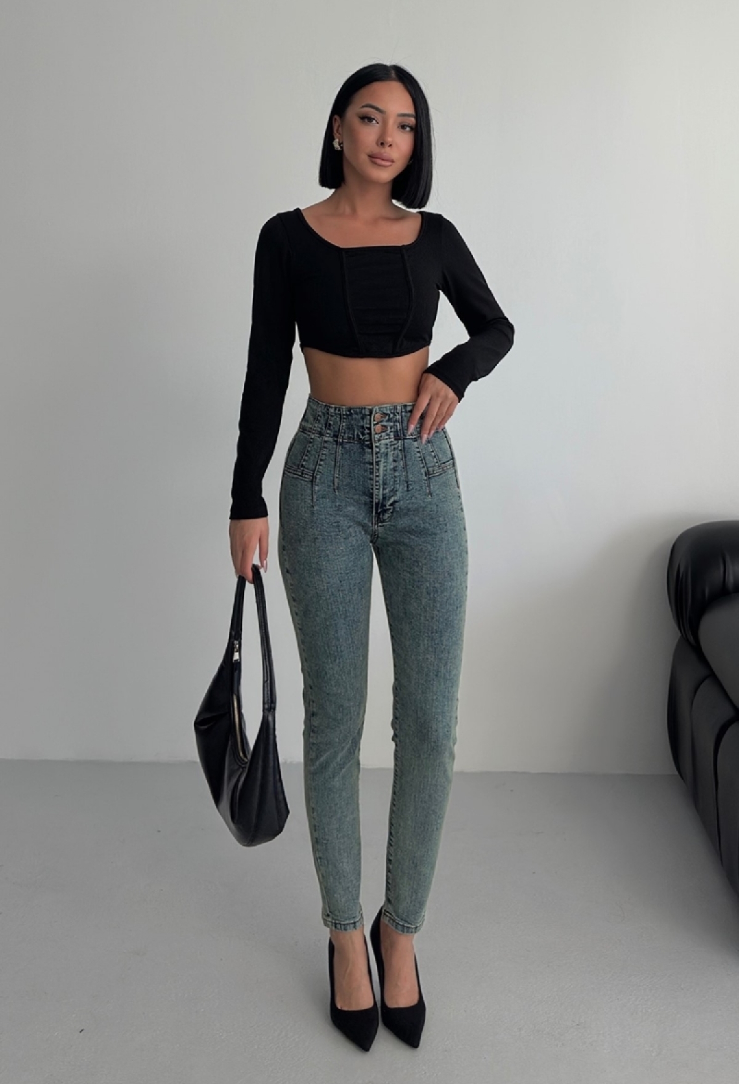 Mom Jeans High Waist Skinny Leg - Brand: XLove - Women & Kids, Baby Clothes Wholesale - TheBS Women